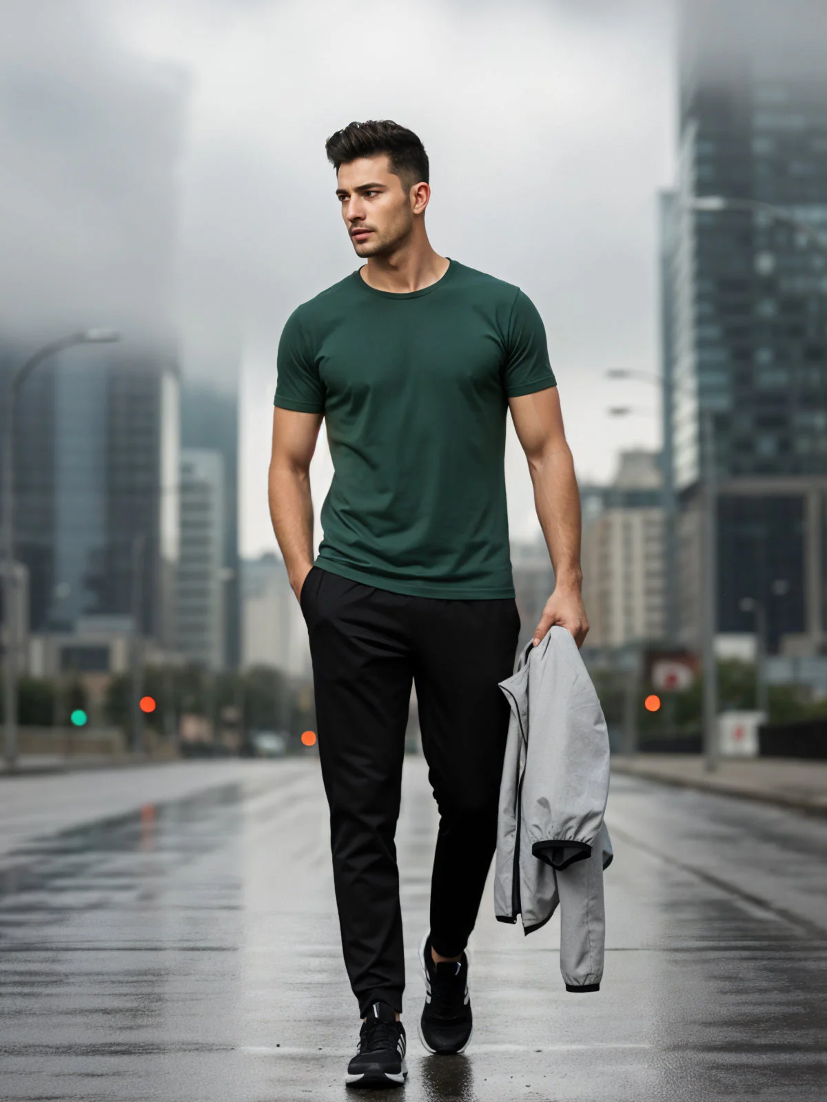 Classic Round Neck Half Sleeve Tee - Image 42