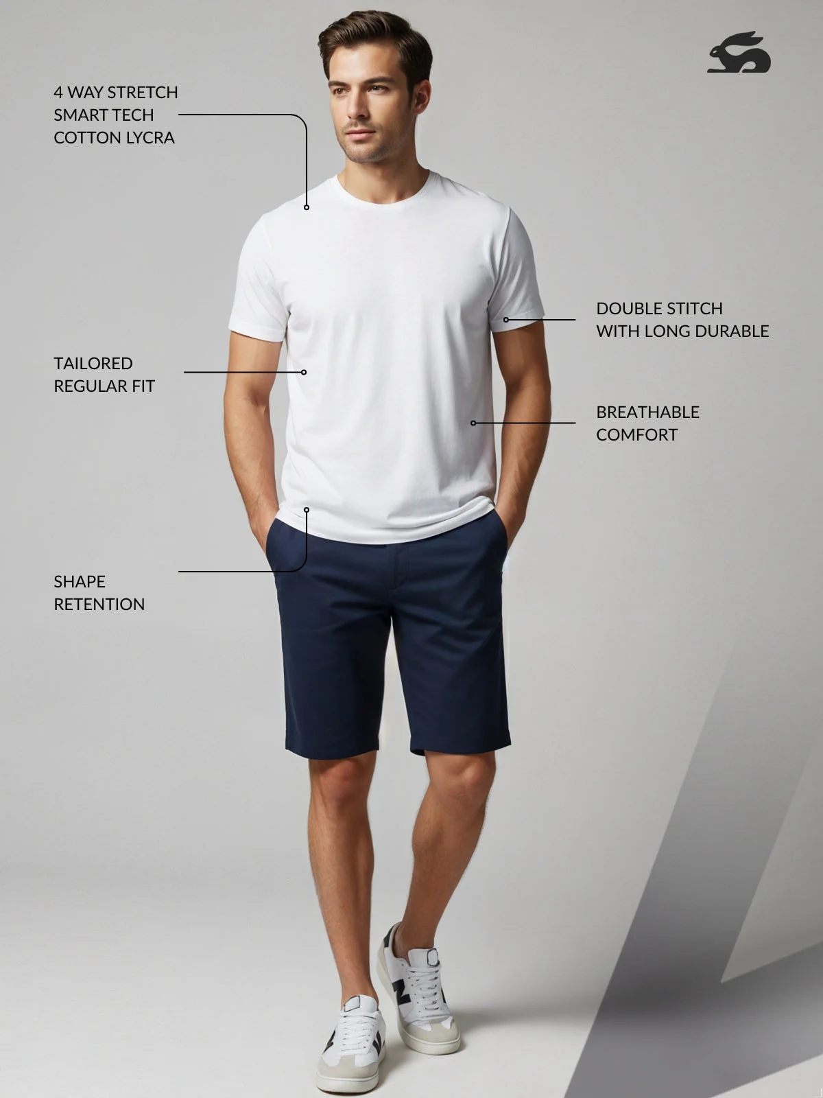 Classic Round Neck Half Sleeve Tee - Image 62