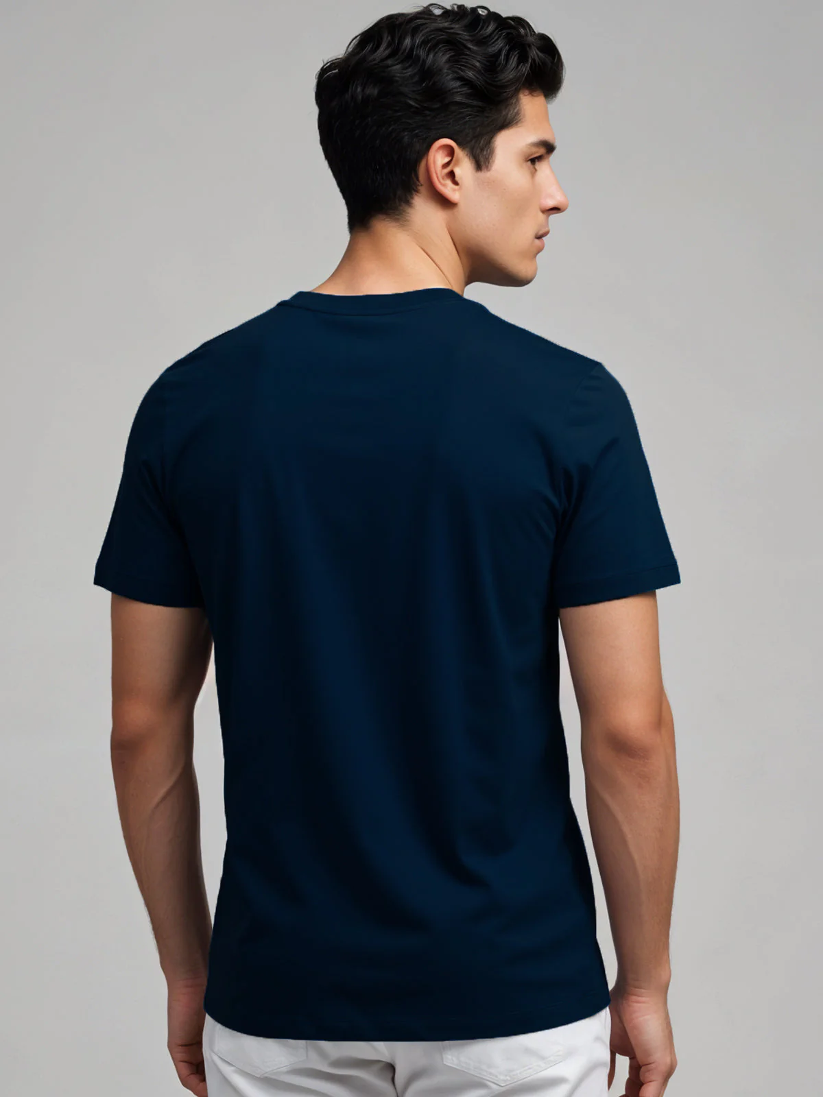 Classic Round Neck Half Sleeve Tee - Image 23