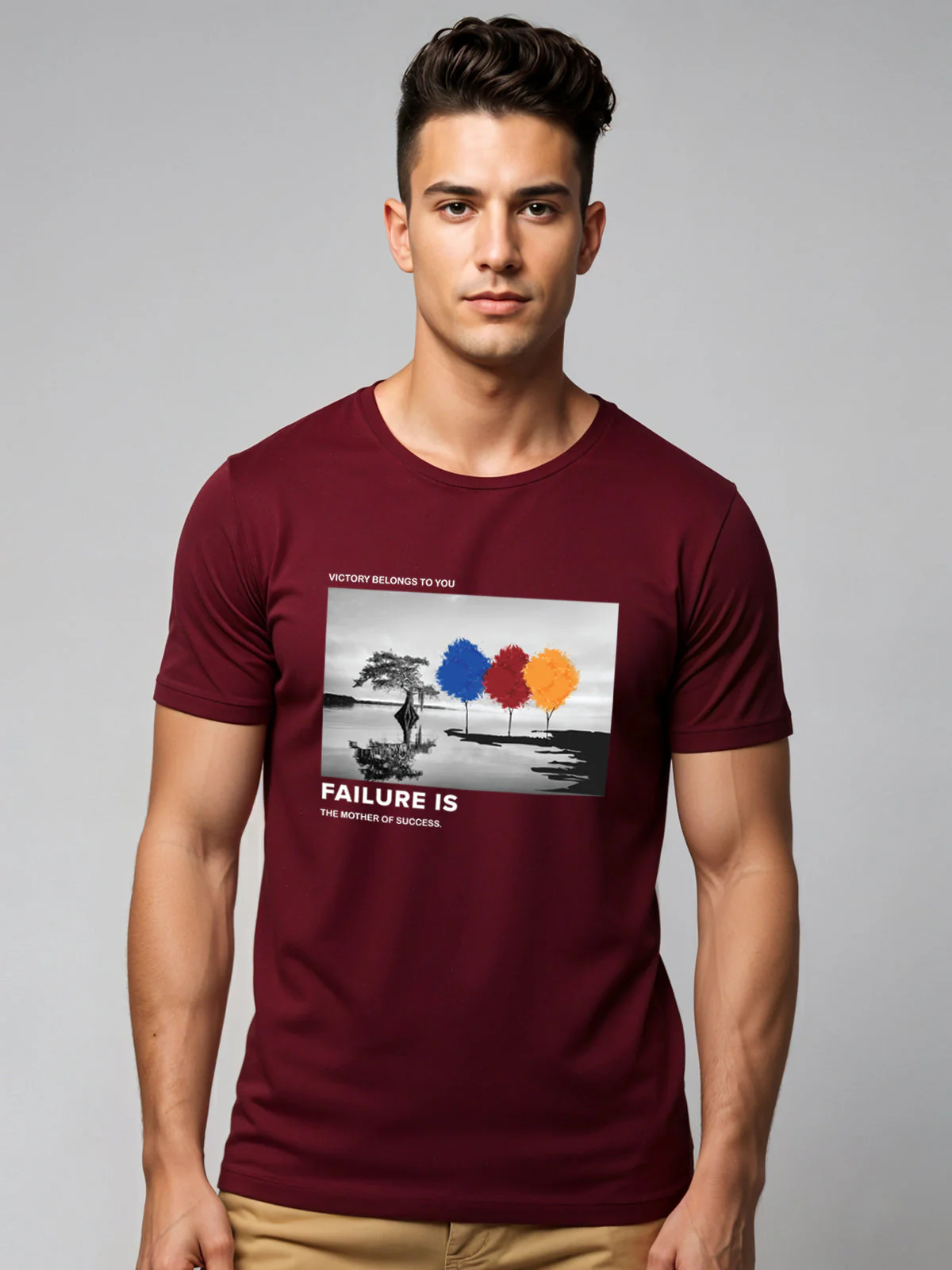 Regular Fit Motivational Quote T-Shirt