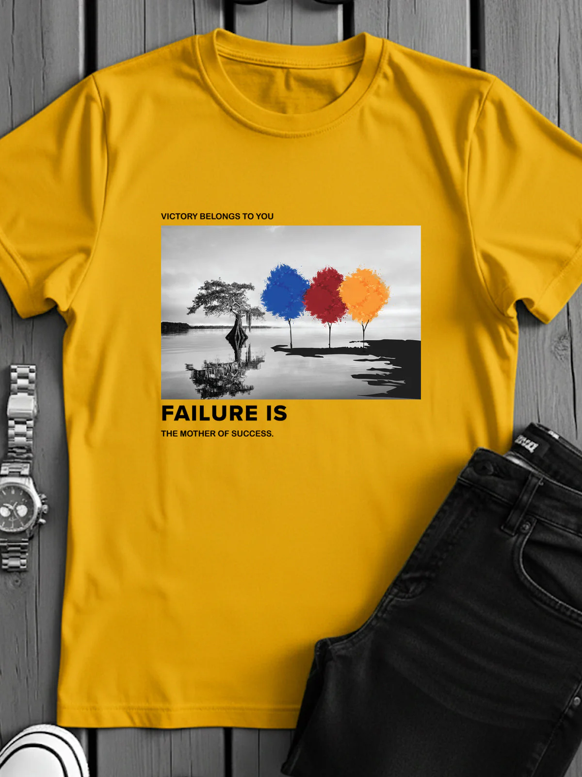 Regular Fit Motivational Quote T-Shirt - Image 28