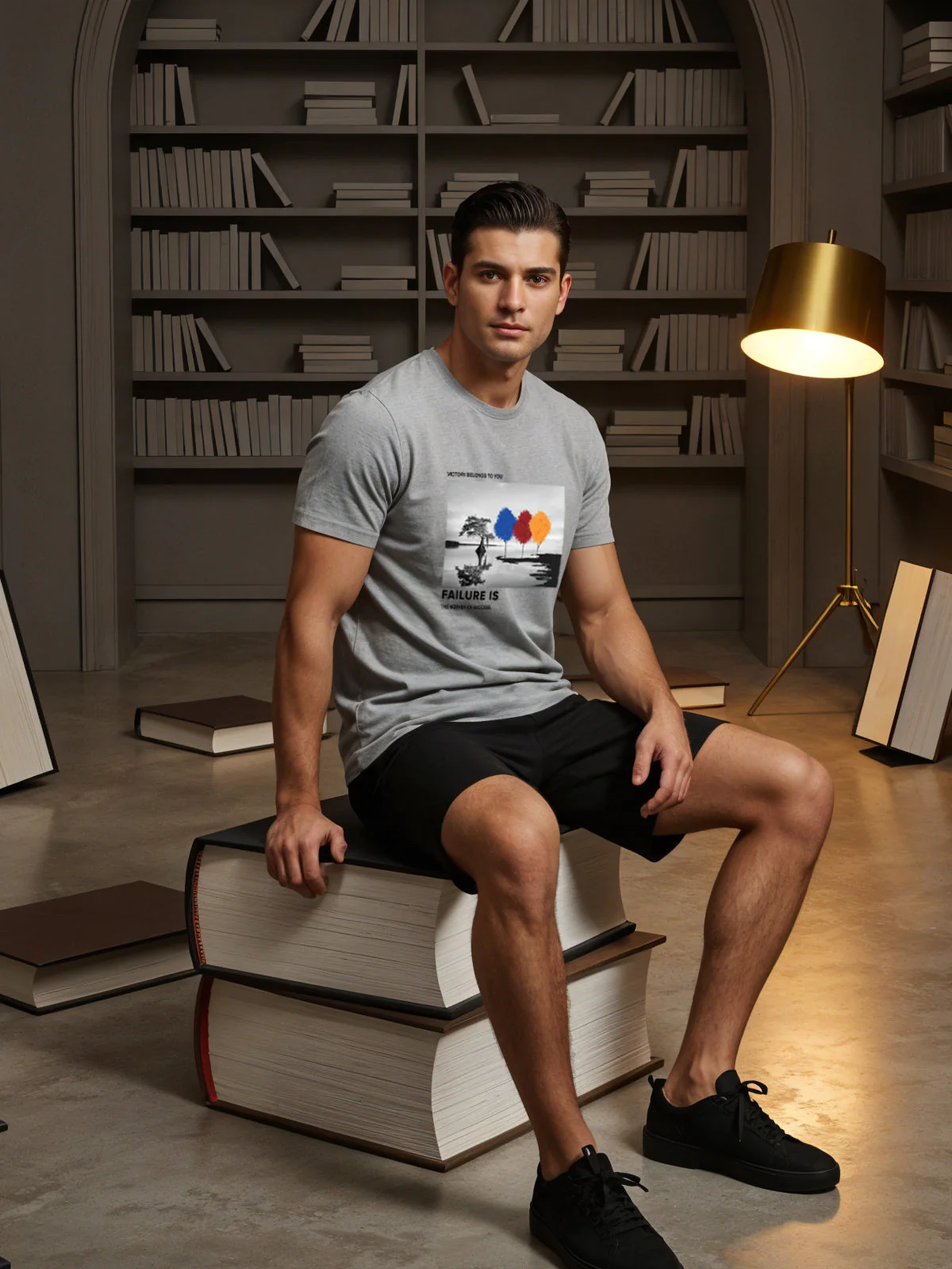 Regular Fit Motivational Quote T-Shirt - Image 26