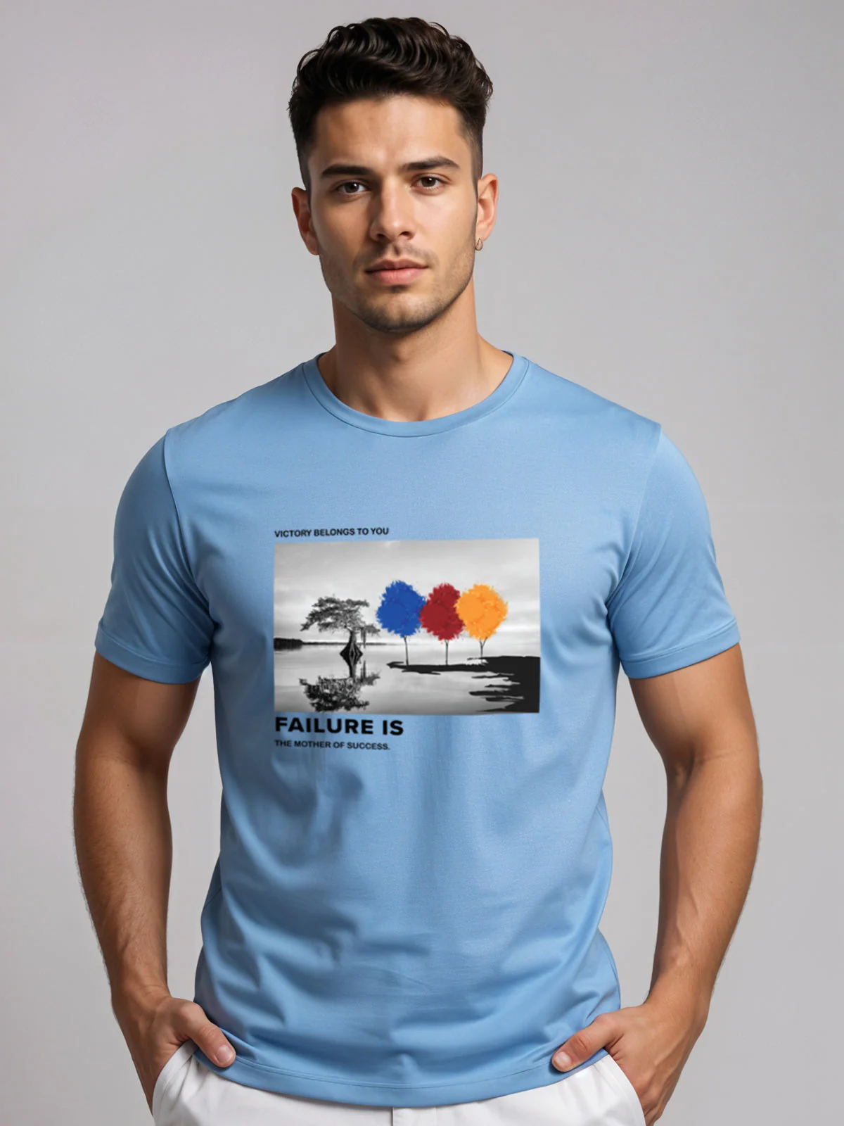 Regular Fit Motivational Quote T-Shirt - Image 62