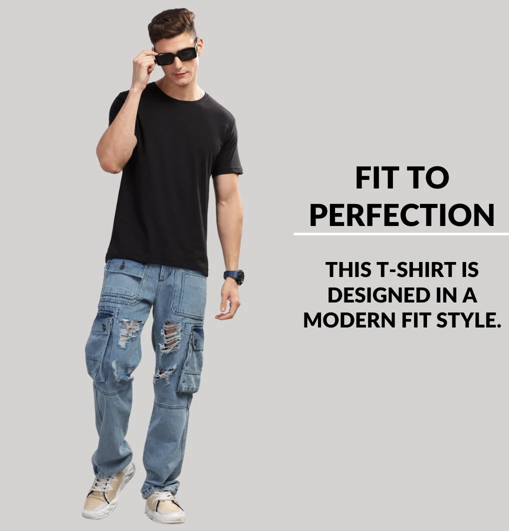 Solid Cotton 4 way T-Shirts - Image 10