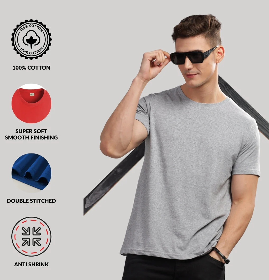 Solid Cotton 4 way T-Shirts - Image 20