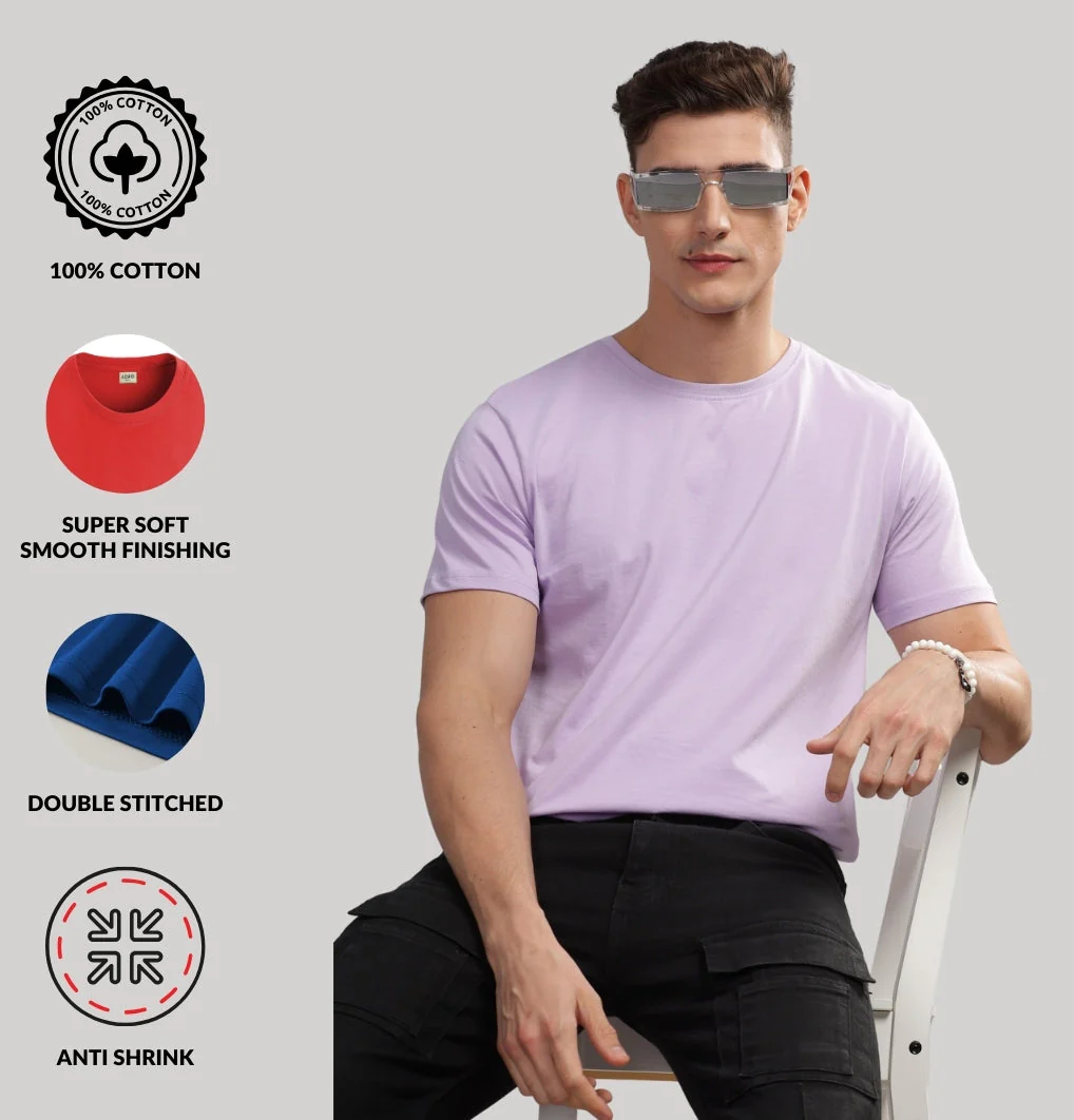 Solid Cotton 4 way T-Shirts - Image 38