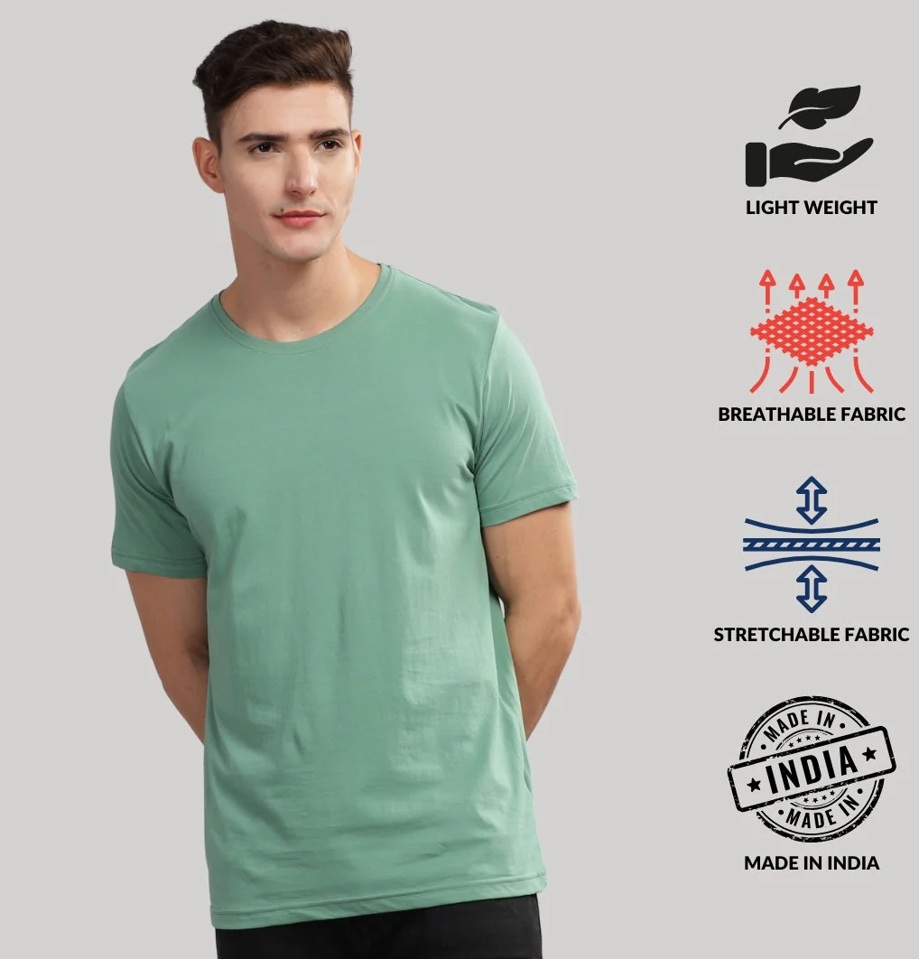 Solid Cotton 4 way T-Shirts - Image 28