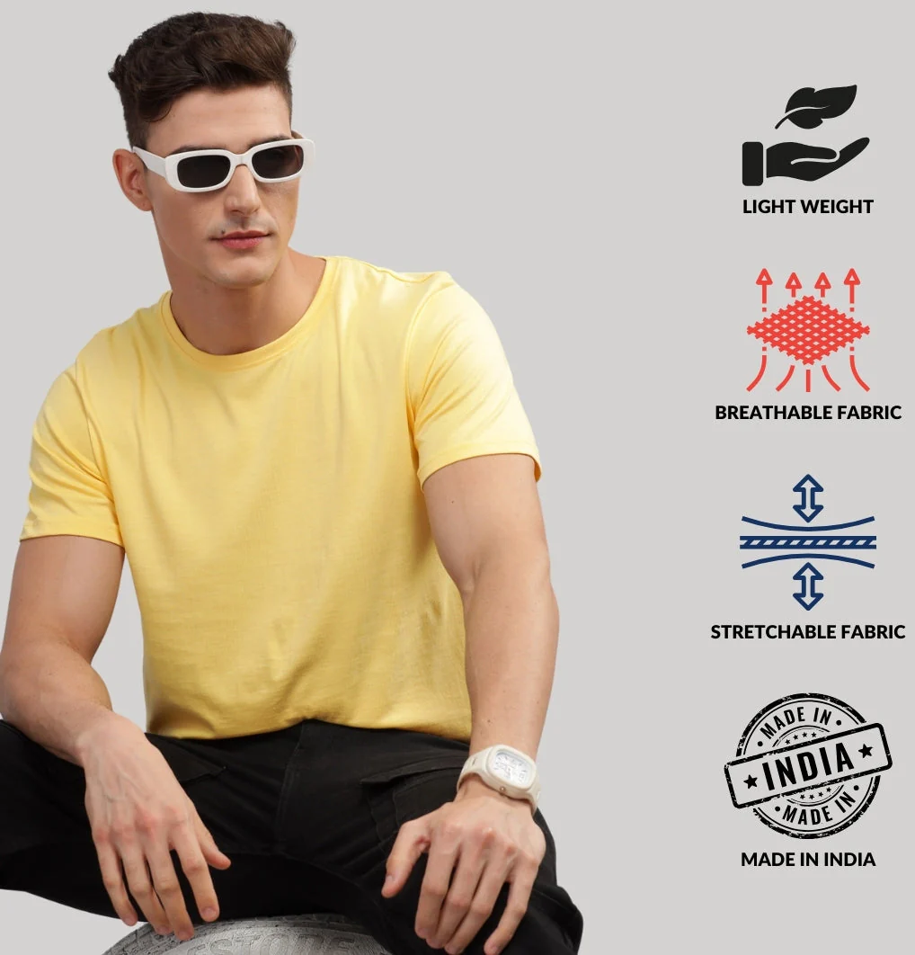 Solid Cotton 4 way T-Shirts - Image 3