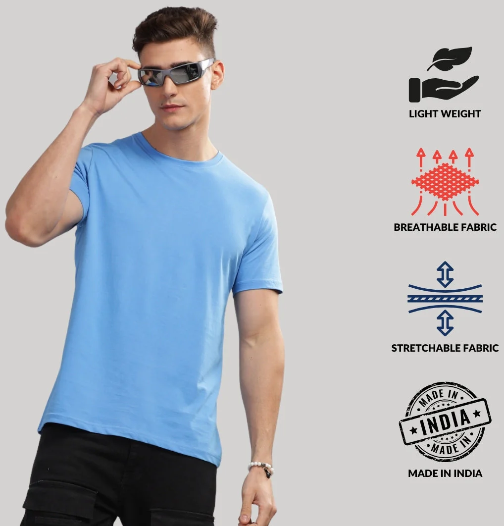 Solid Cotton 4 way T-Shirts - Image 21
