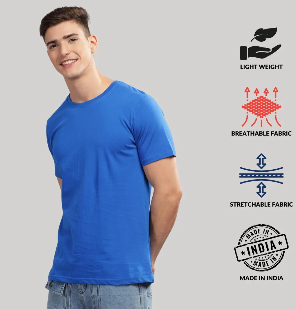 Solid Cotton 4 way T-Shirts - Image 3