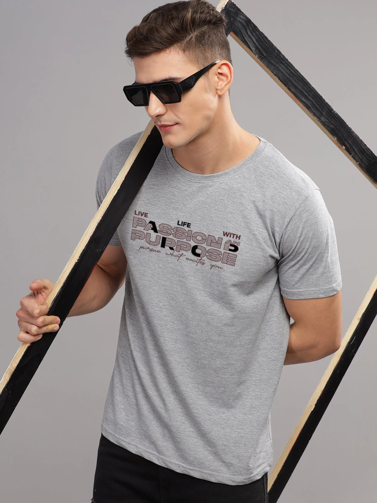 Lycra Cotton Regular Fit T-Shirt - Image 20