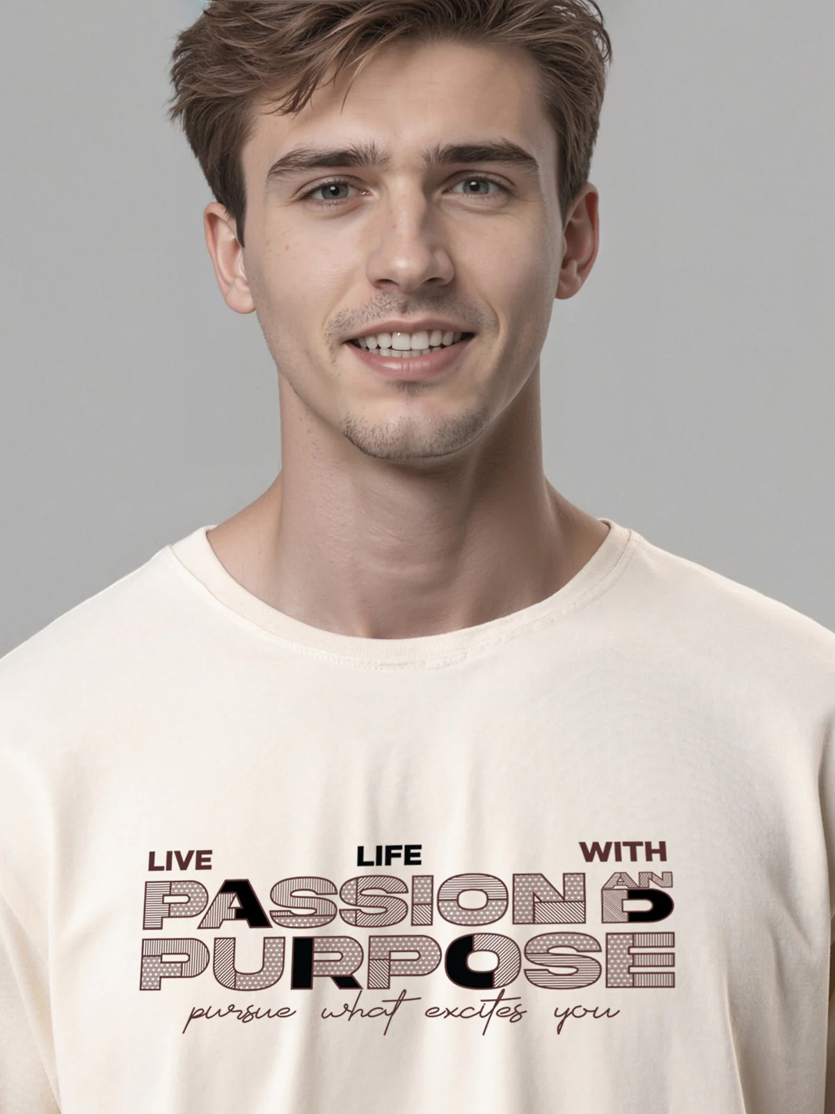 Lycra Cotton Regular Fit T-Shirt - Image 63