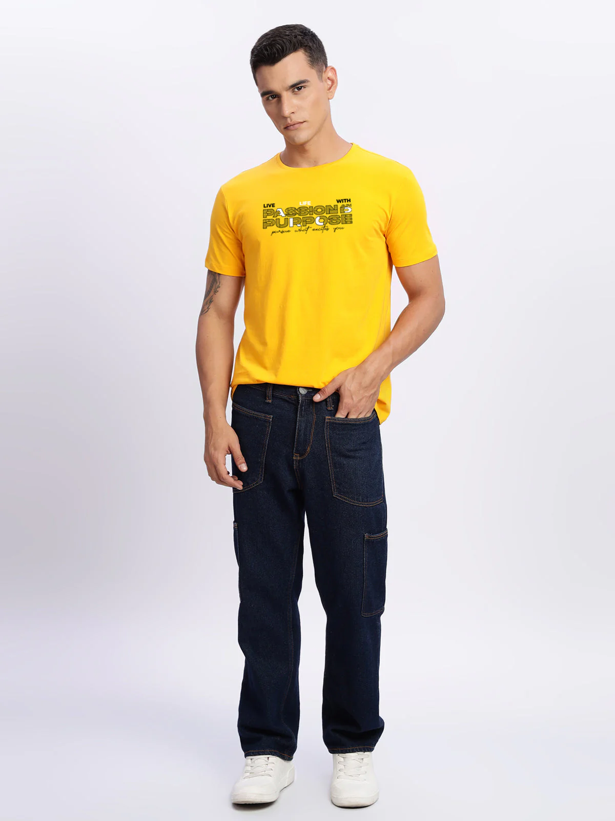 Lycra Cotton Regular Fit T-Shirt - Image 33