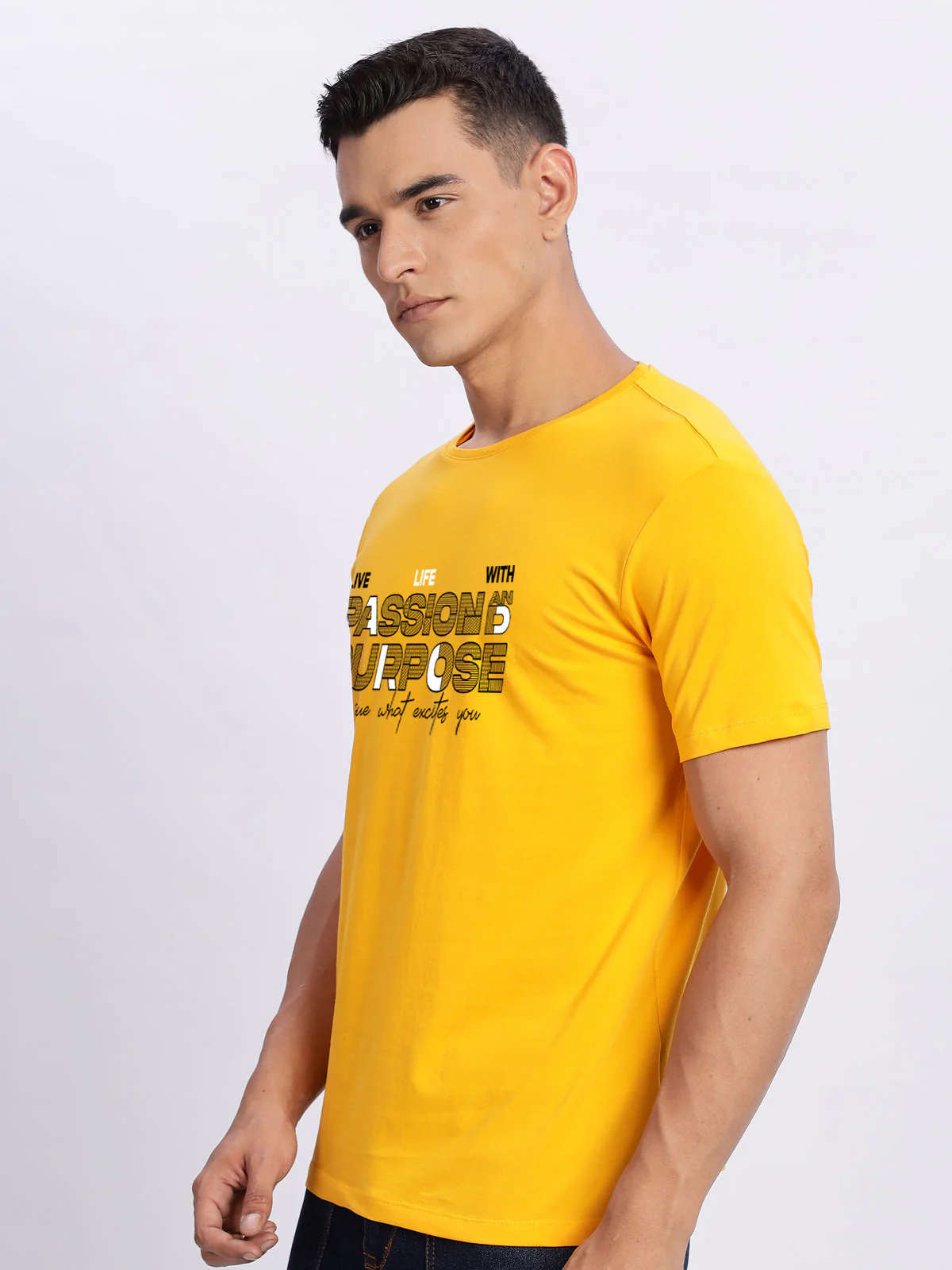 Lycra Cotton Regular Fit T-Shirt - Image 34