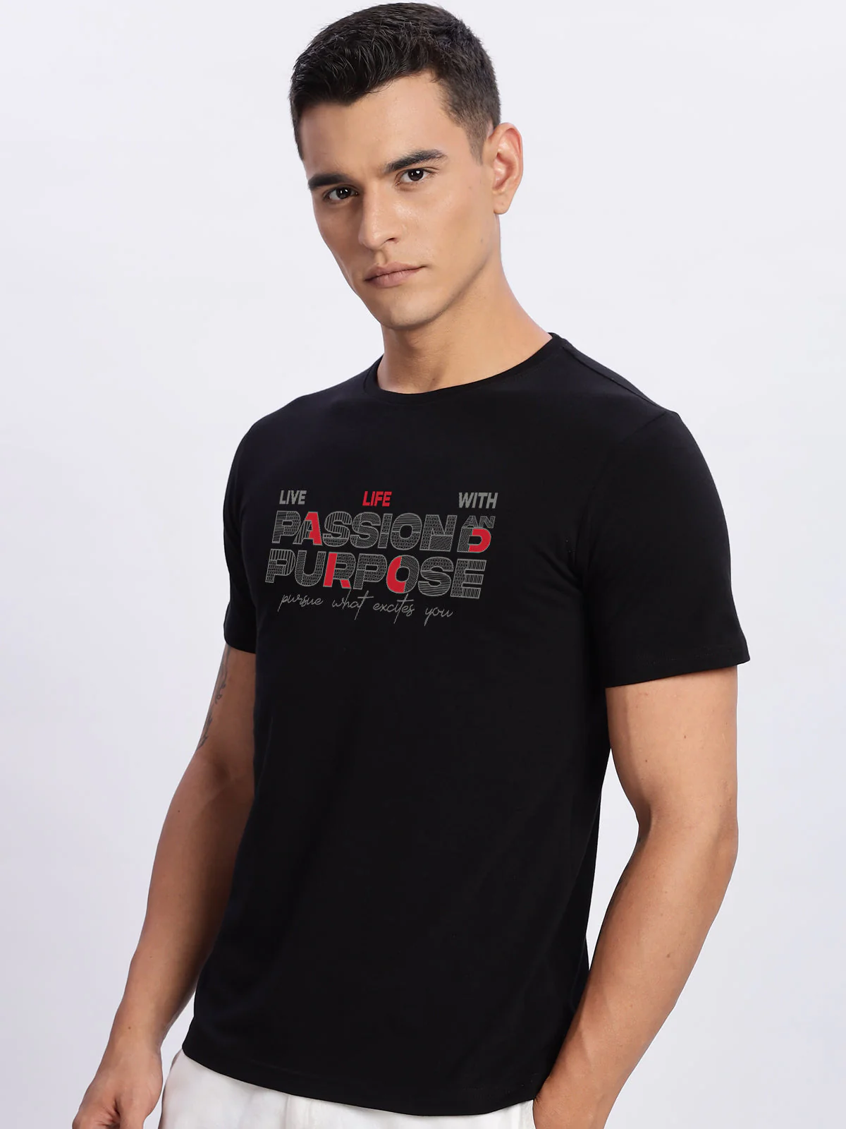 Lycra Cotton Regular Fit T-Shirt - Image 6