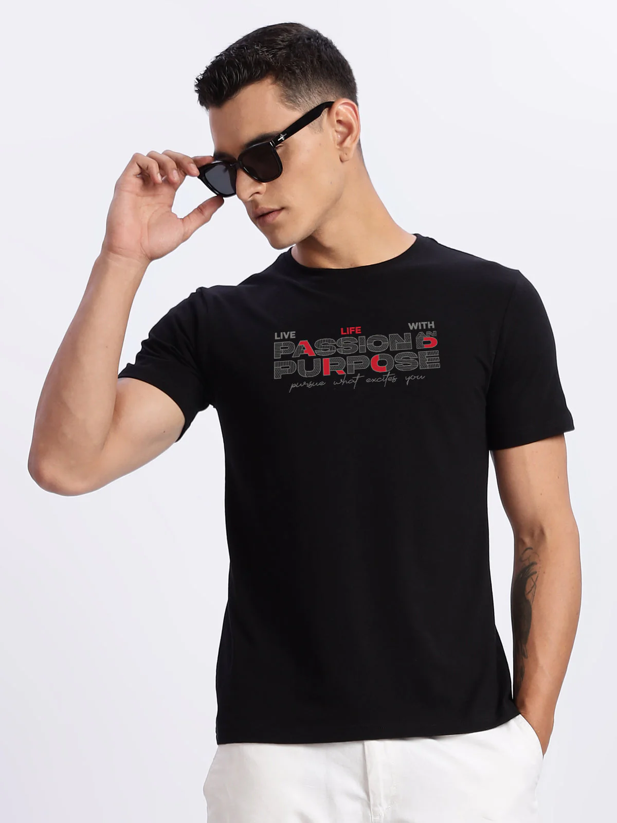 Lycra Cotton Regular Fit T-Shirt - Image 7