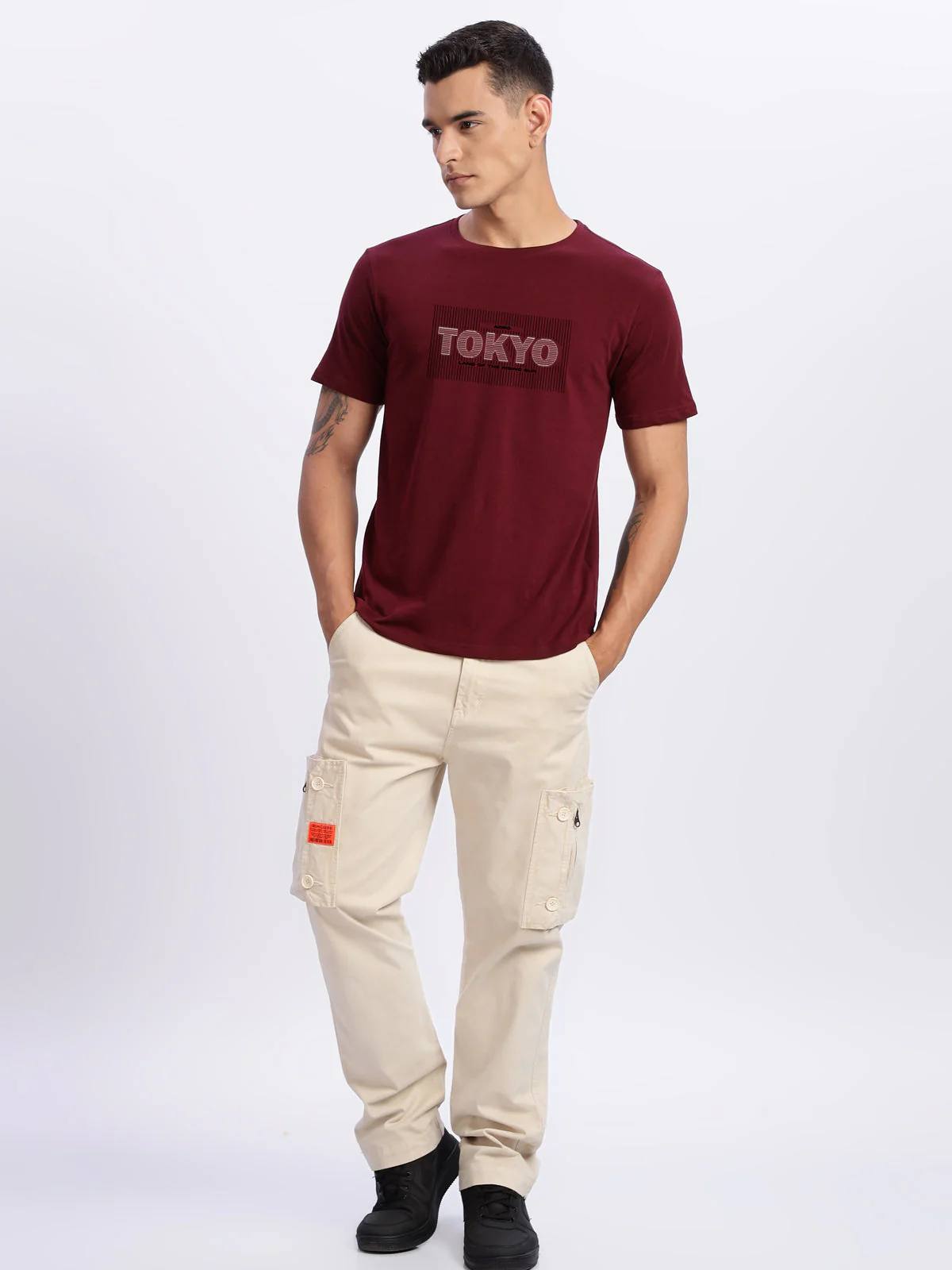 Lycra Cotton Regular Fit T-Shirt - Image 31