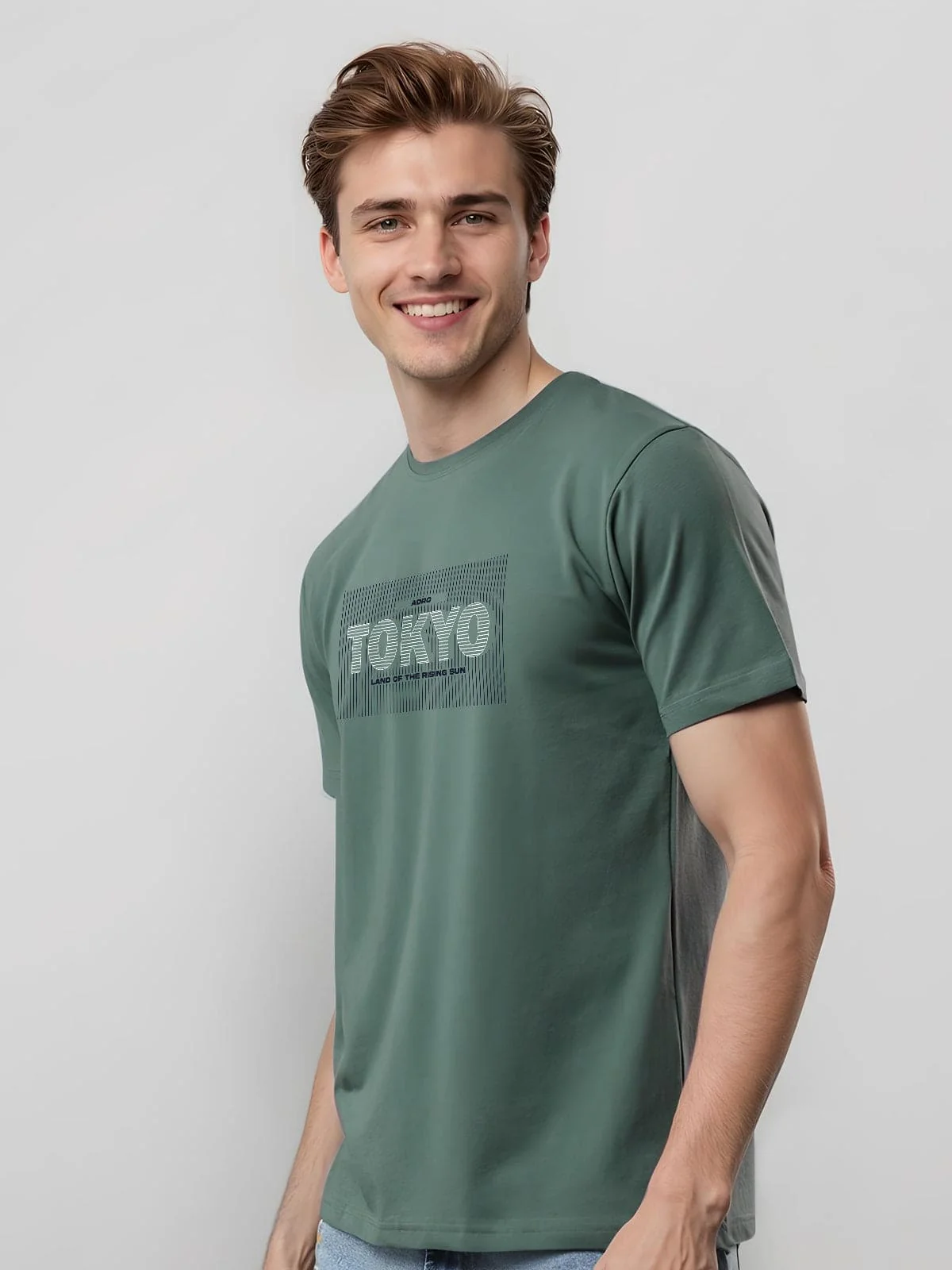 Lycra Cotton Regular Fit T-Shirt - Image 11