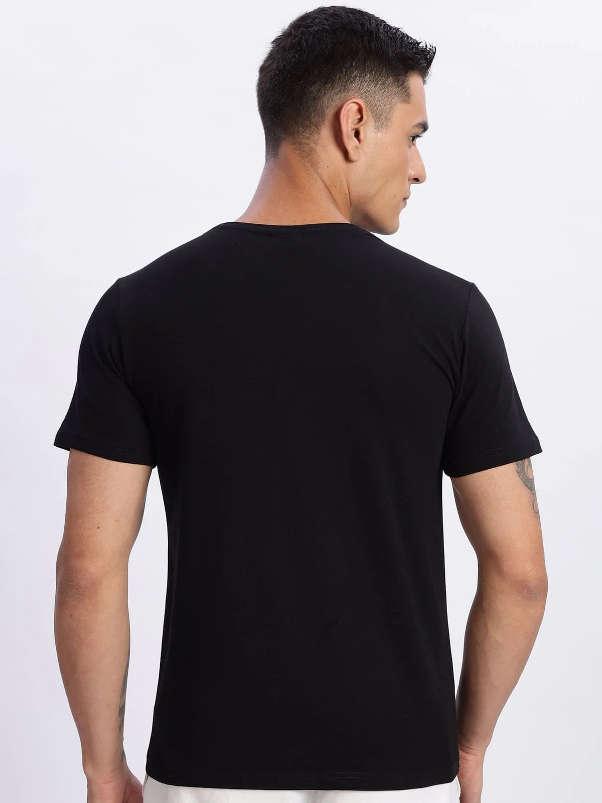Lycra Cotton Regular Fit T-Shirt - Image 3