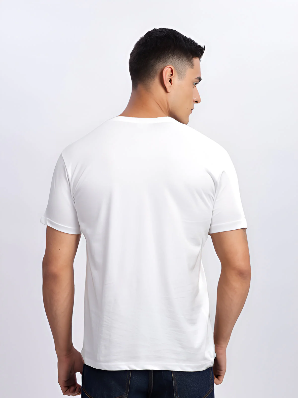 Lycra Cotton Regular Fit T-Shirt - Image 56