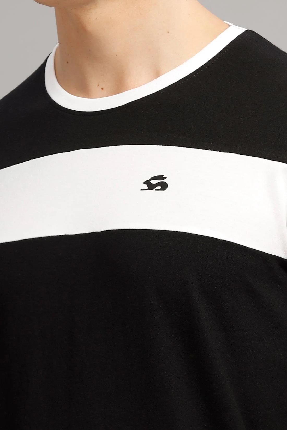 Colourblocked Cotton T-Shirt - Image 4