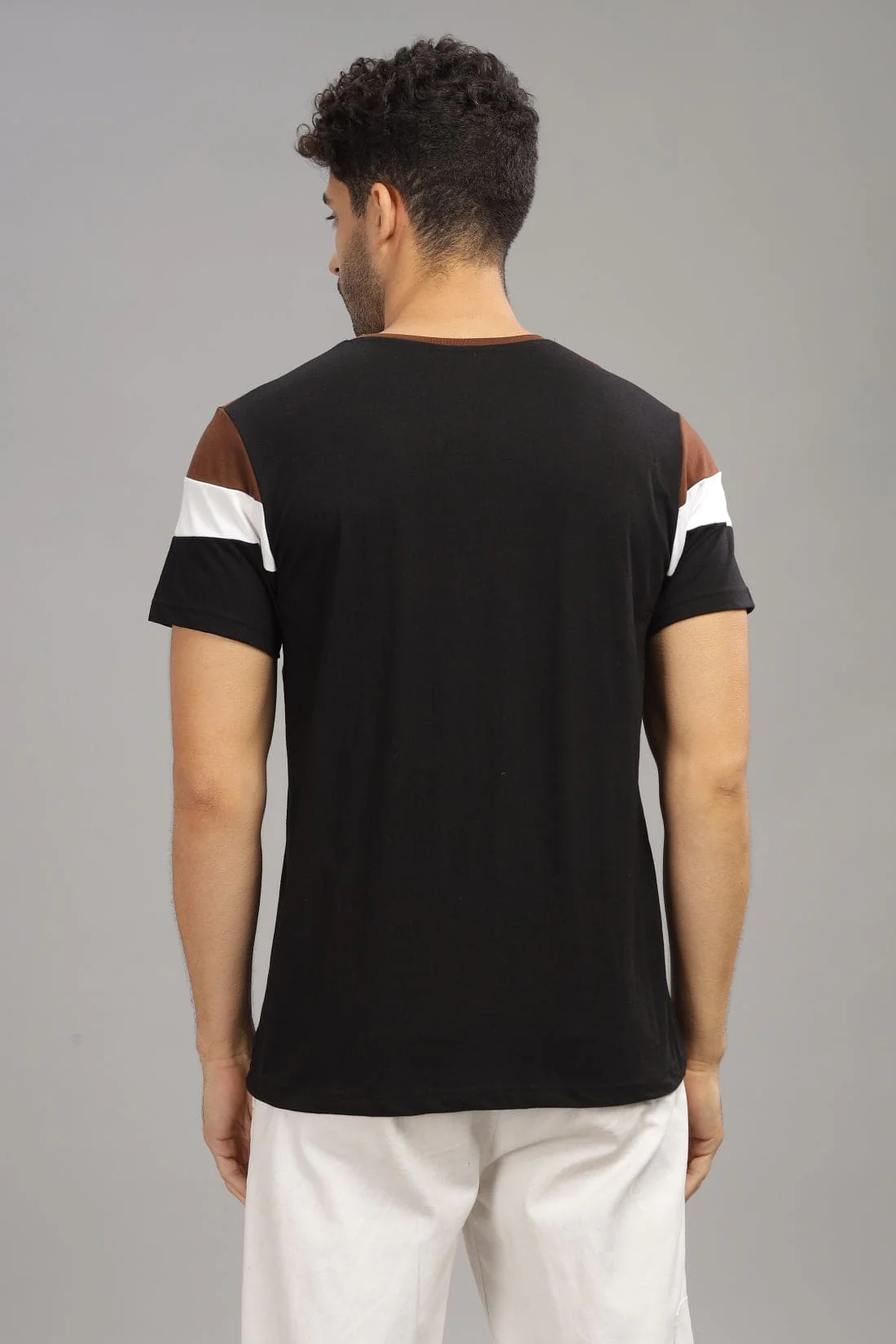 Colourblocked Cotton T-Shirt - Image 2