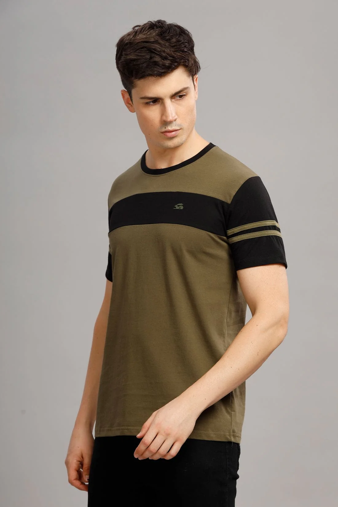 Colourblocked Cotton T-Shirt - Image 3