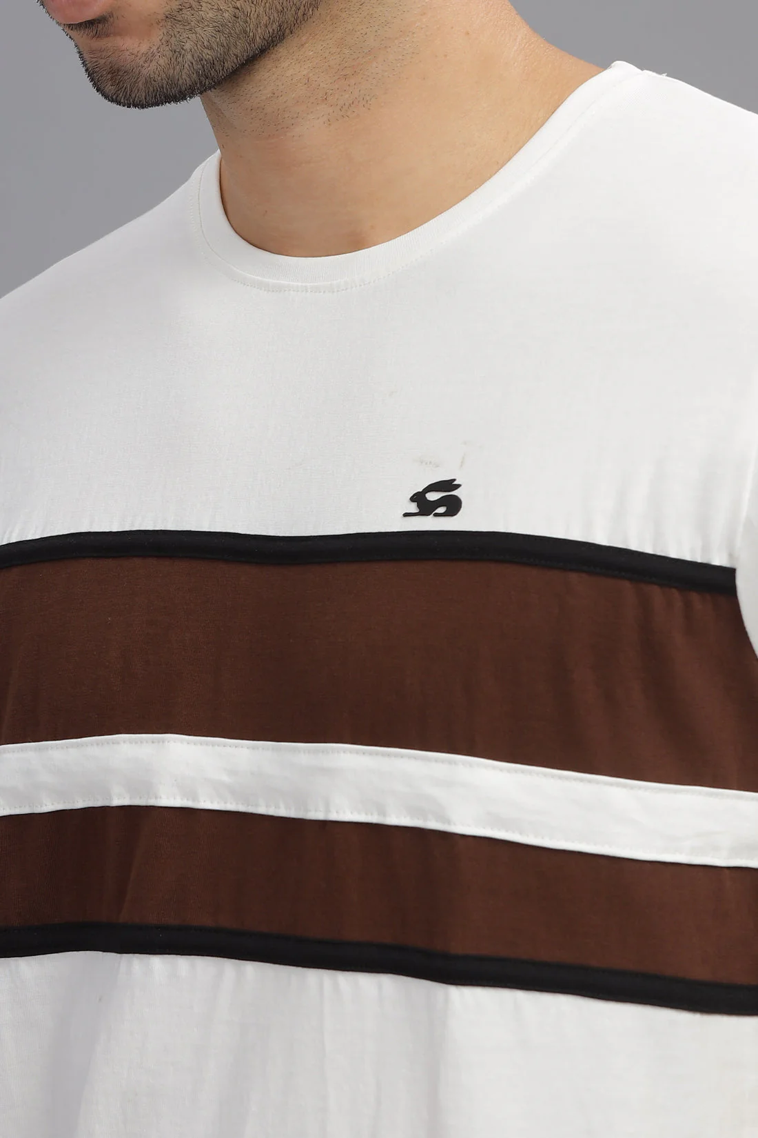 Colourblocked Cotton T-Shirt - Image 4