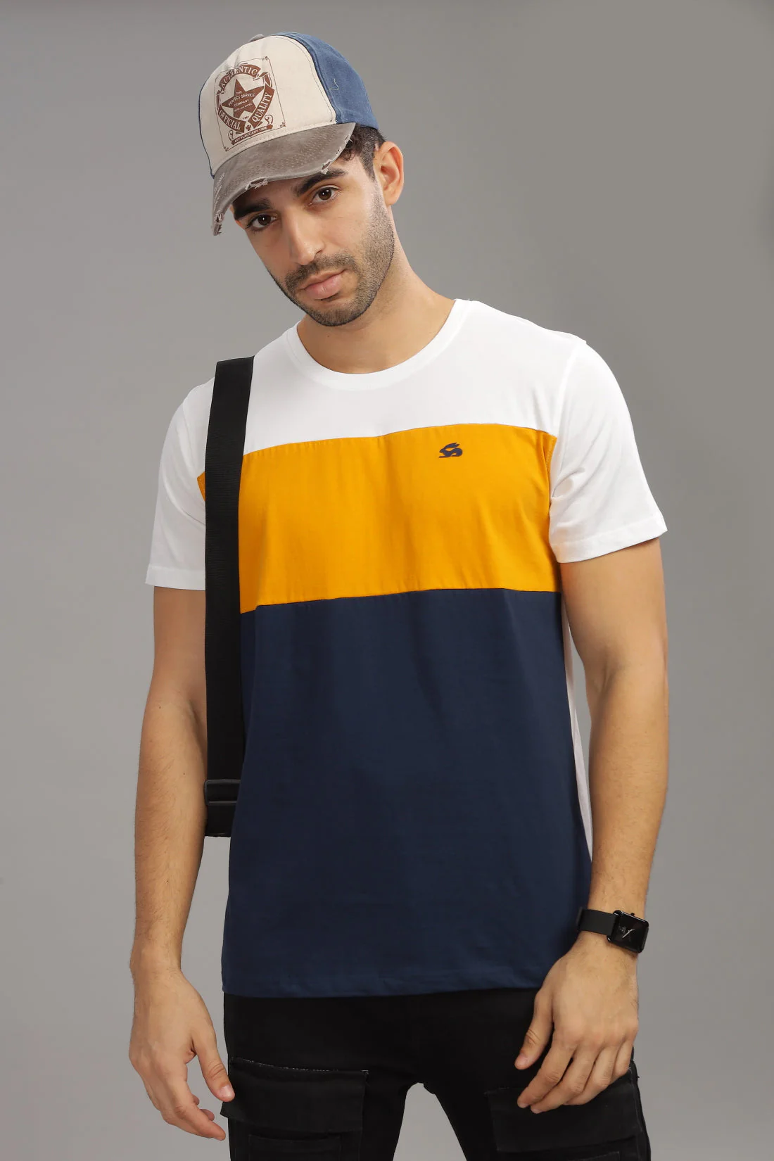 Colourblocked Cotton T-Shirt - Image 6