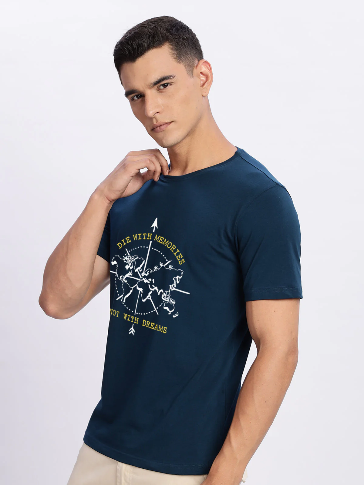 Die with Memories Not with Dreams Mens Printed T-Shirt - Image 3
