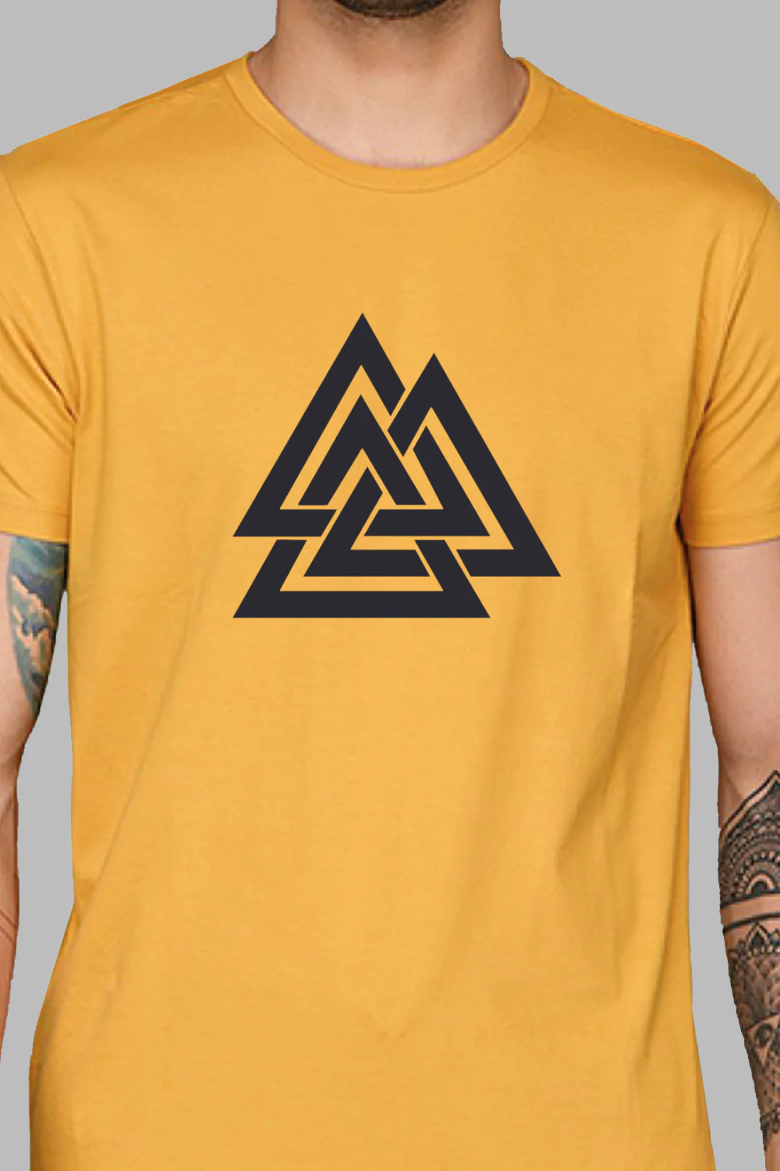 Triangle Mens Printed T-Shirt - Image 4
