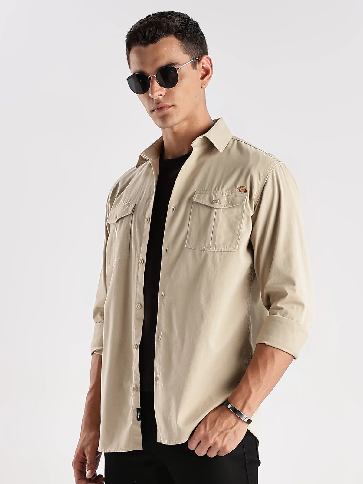 Double Pocket Mens Casual Shirt - Image 8