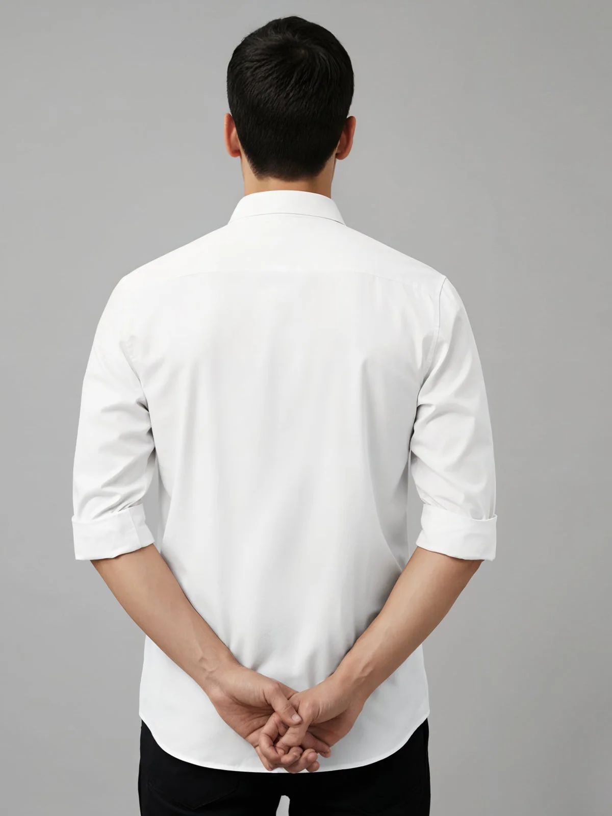 Adro Mens Cotton Twill Cargo Shirt White - Image 3