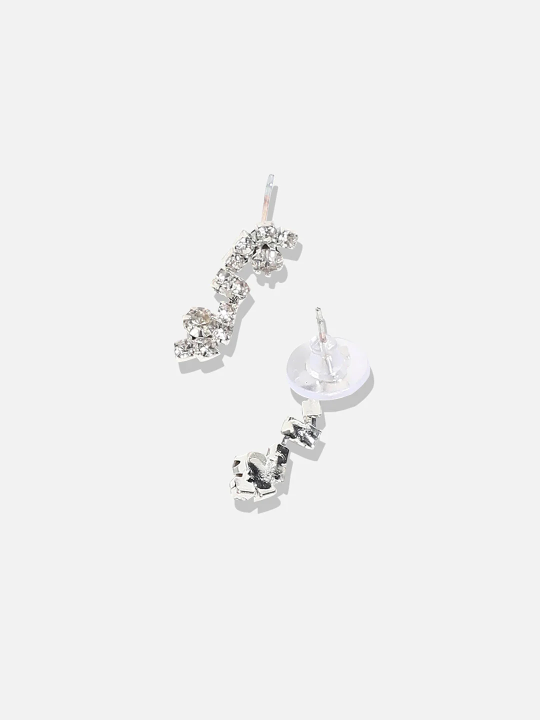 Silver-Plated Stone Studded Jewellery Set - Image 7