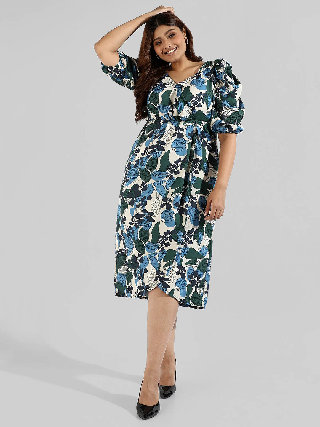 Floral Design Stylish Casual Dresses - Image 2