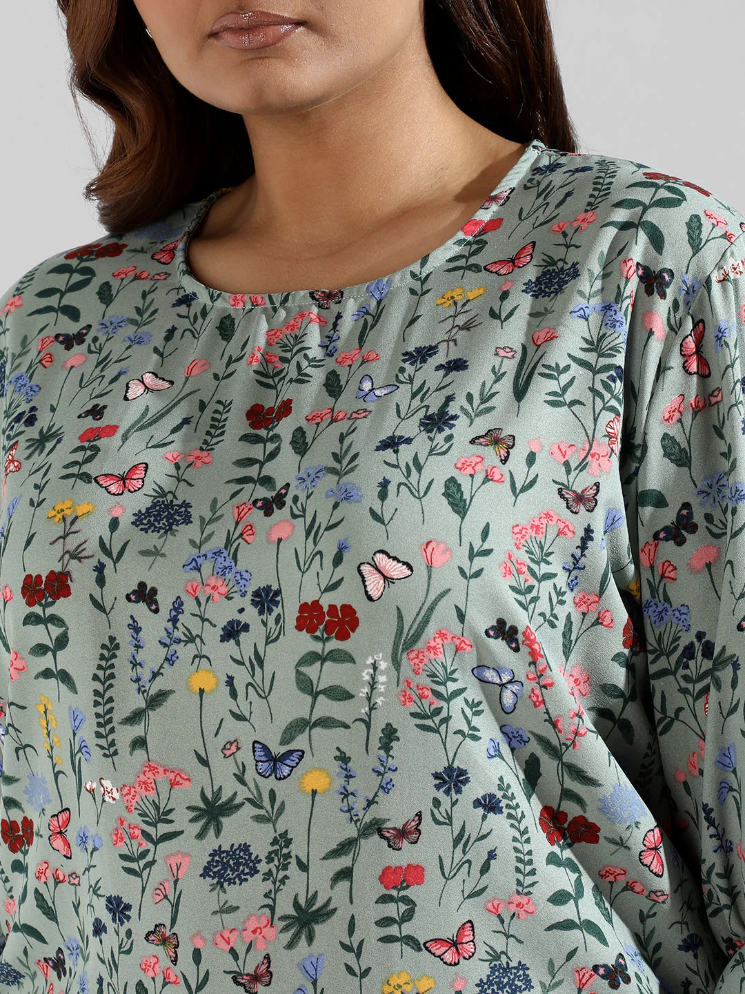 Floral Design Casual Top - Image 7