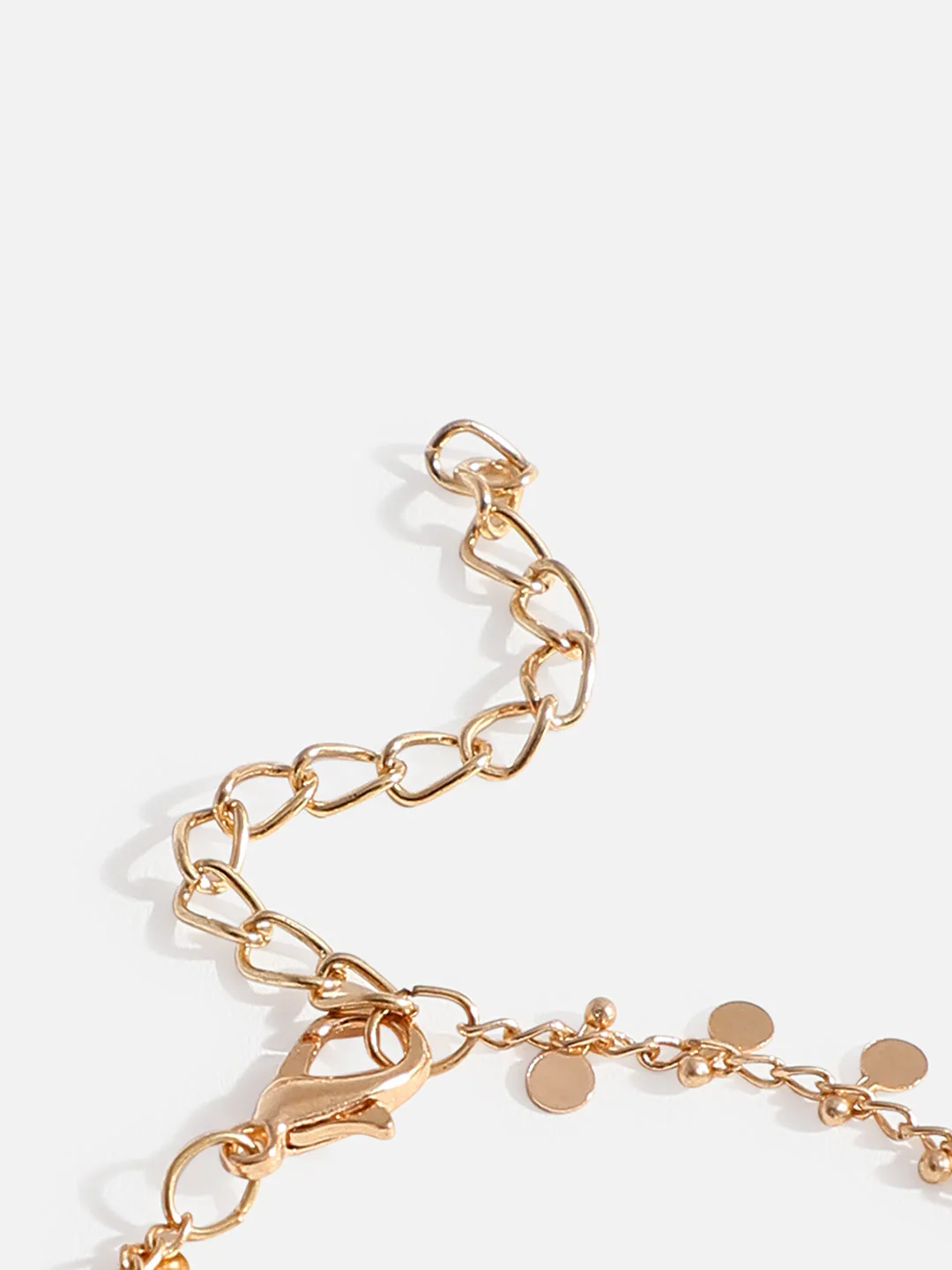WOMEN GOLD PLATED SET OF 2 ANKLET CUM BRACELET - Image 6