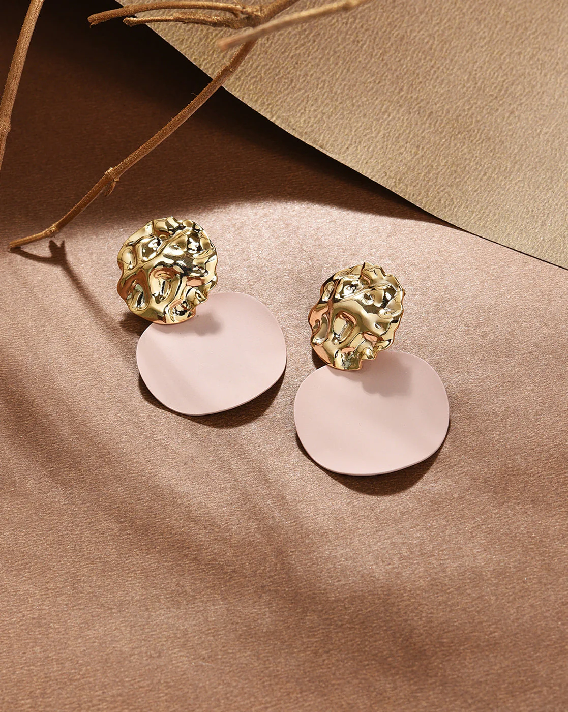 Gold Plated Designer Drop Earring - Image 2