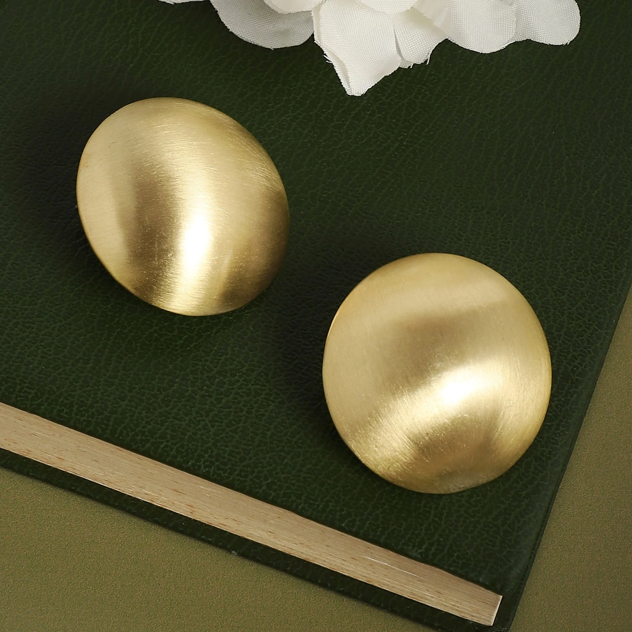 Gold-Plated Studs Earrings - Image 2