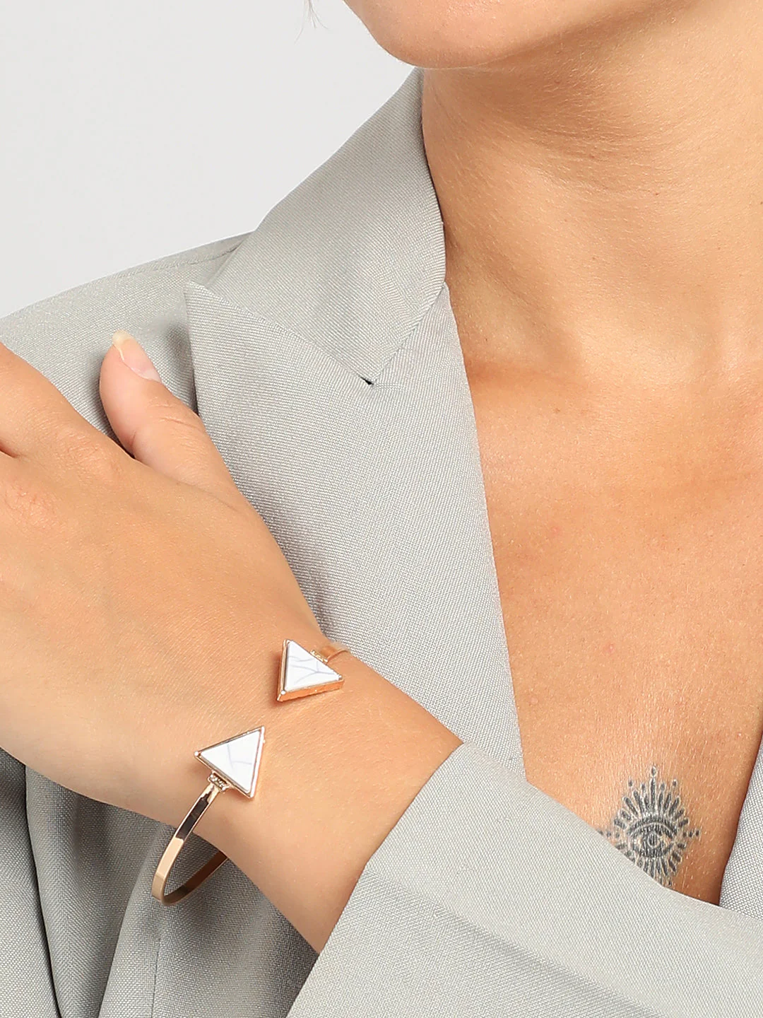 Pack Of Contemporary Earrings & Bracelet - Image 2