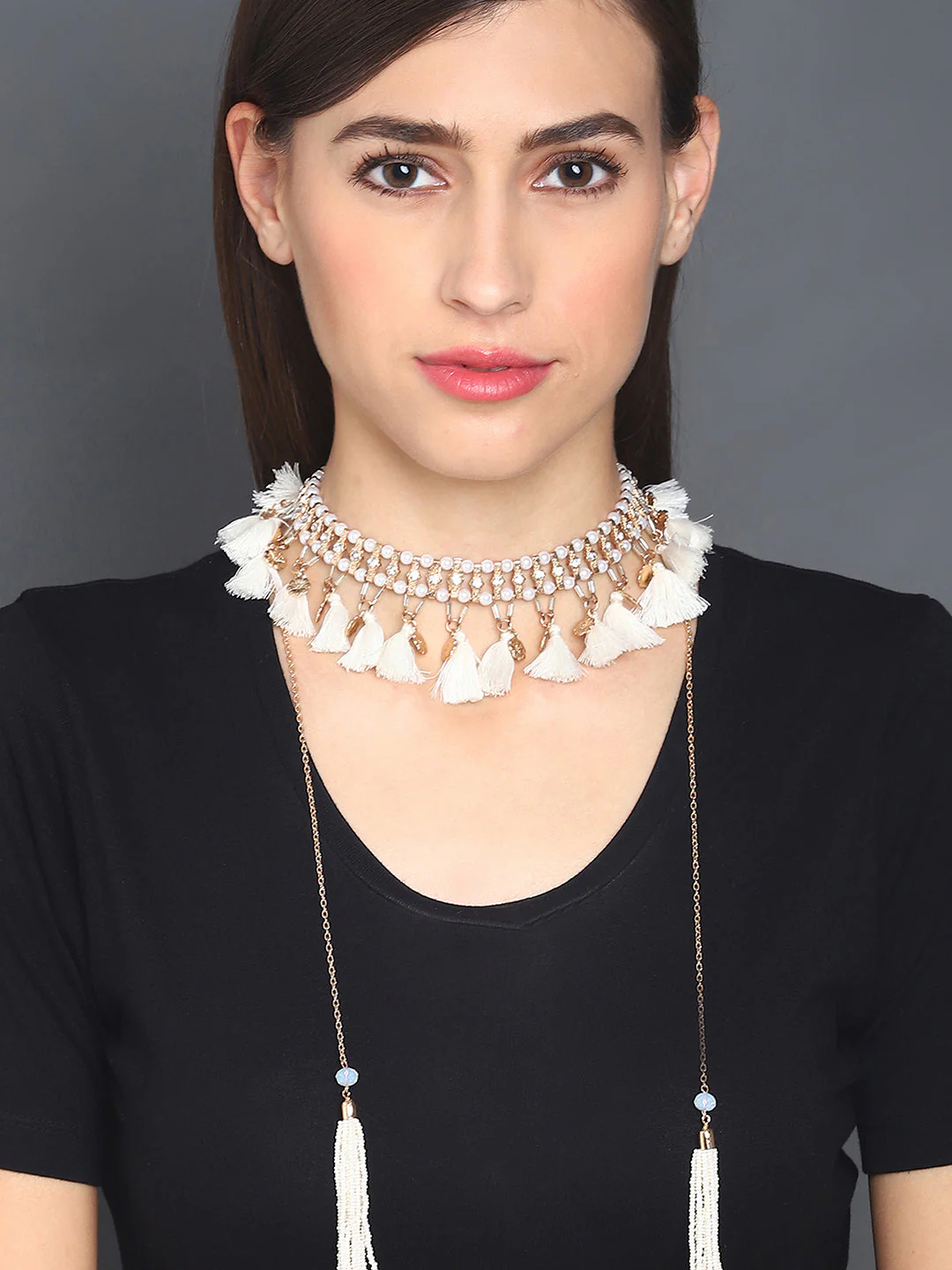 Tassel Choker Necklace - Image 2