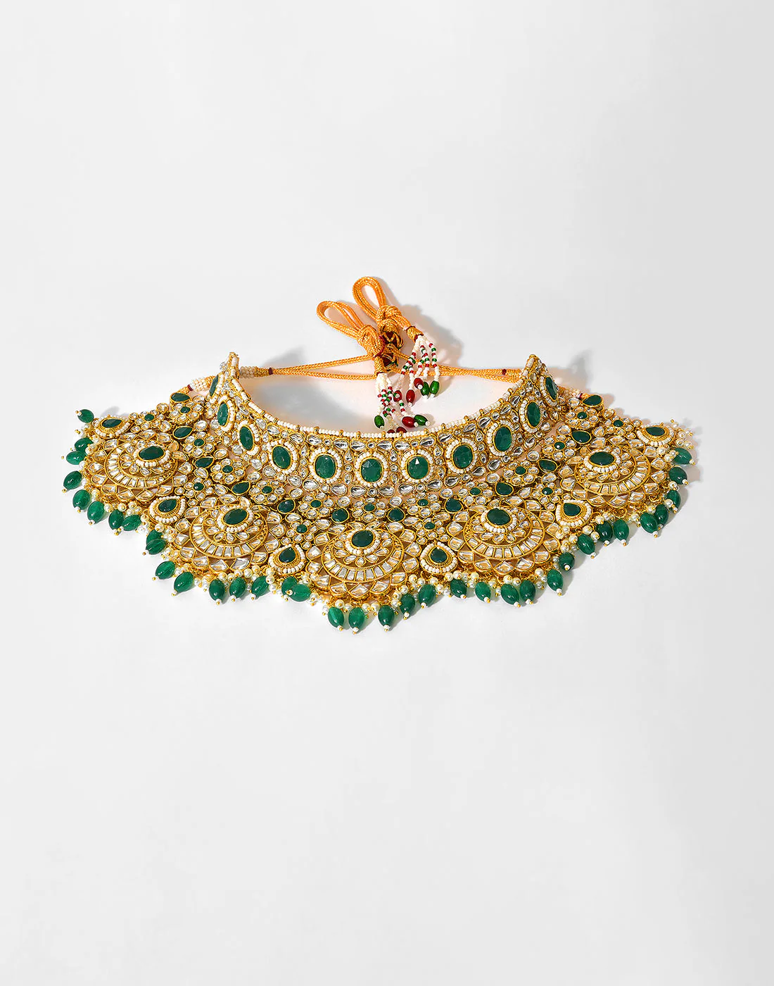 Kundan Gold Plated Necklace Set - Image 4