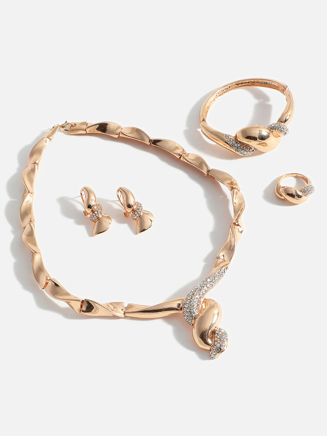 GOLD PLATED DESIGNER JEWELLERY SET - Image 7