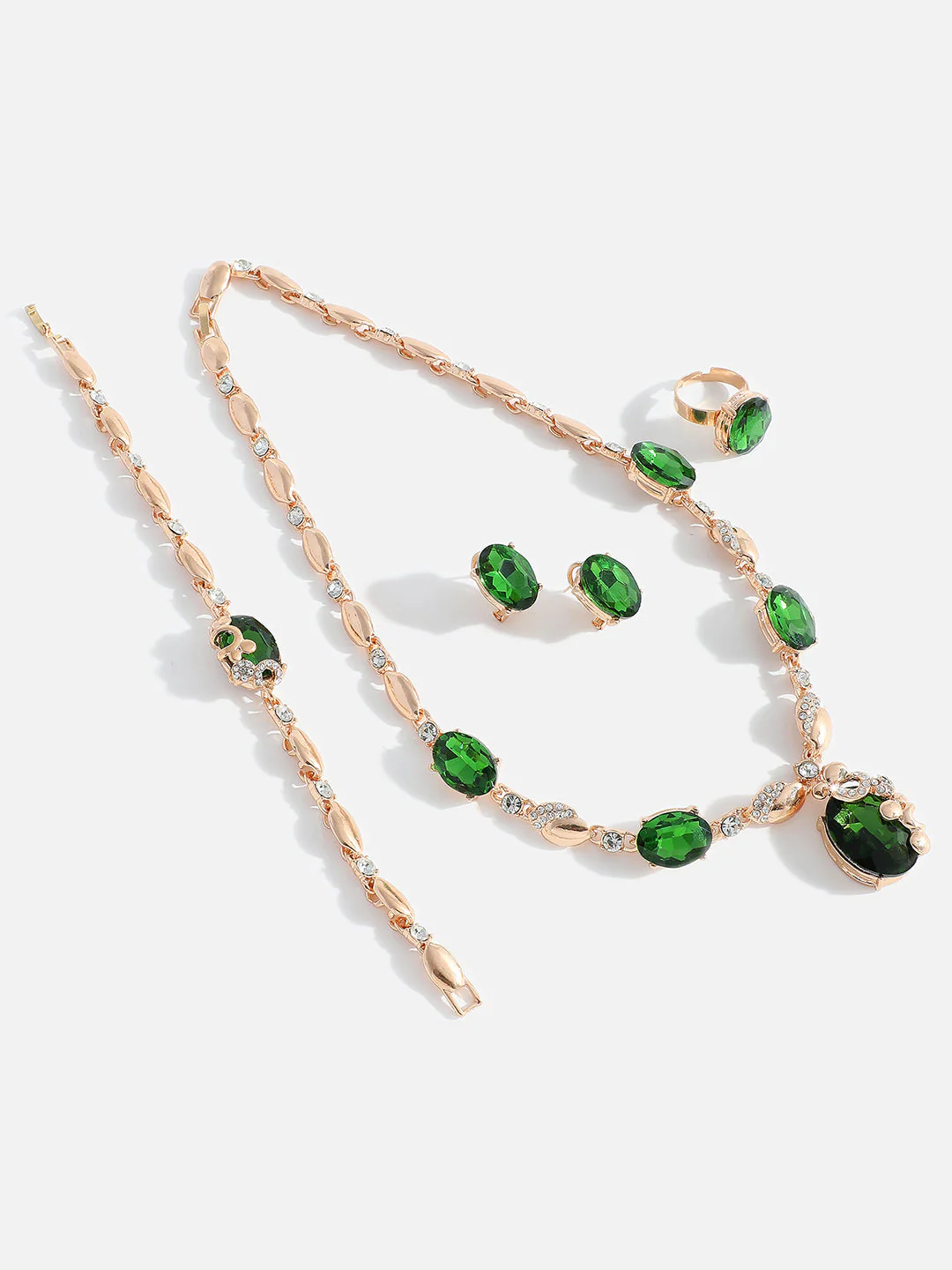 GOLD PLATED DESIGNER JEWELLERY SET - Image 7