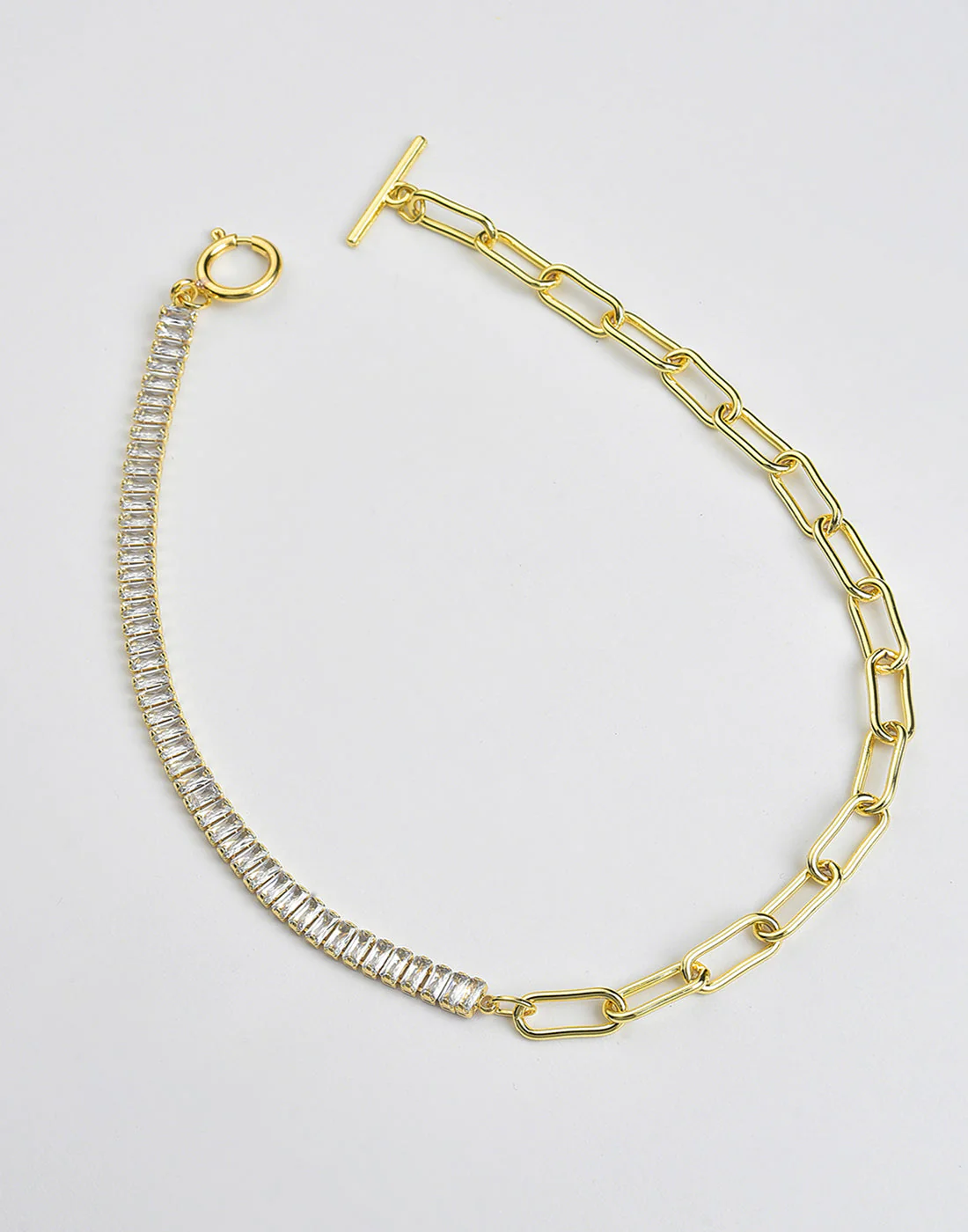 Gold Plated Stone Necklace - Image 3