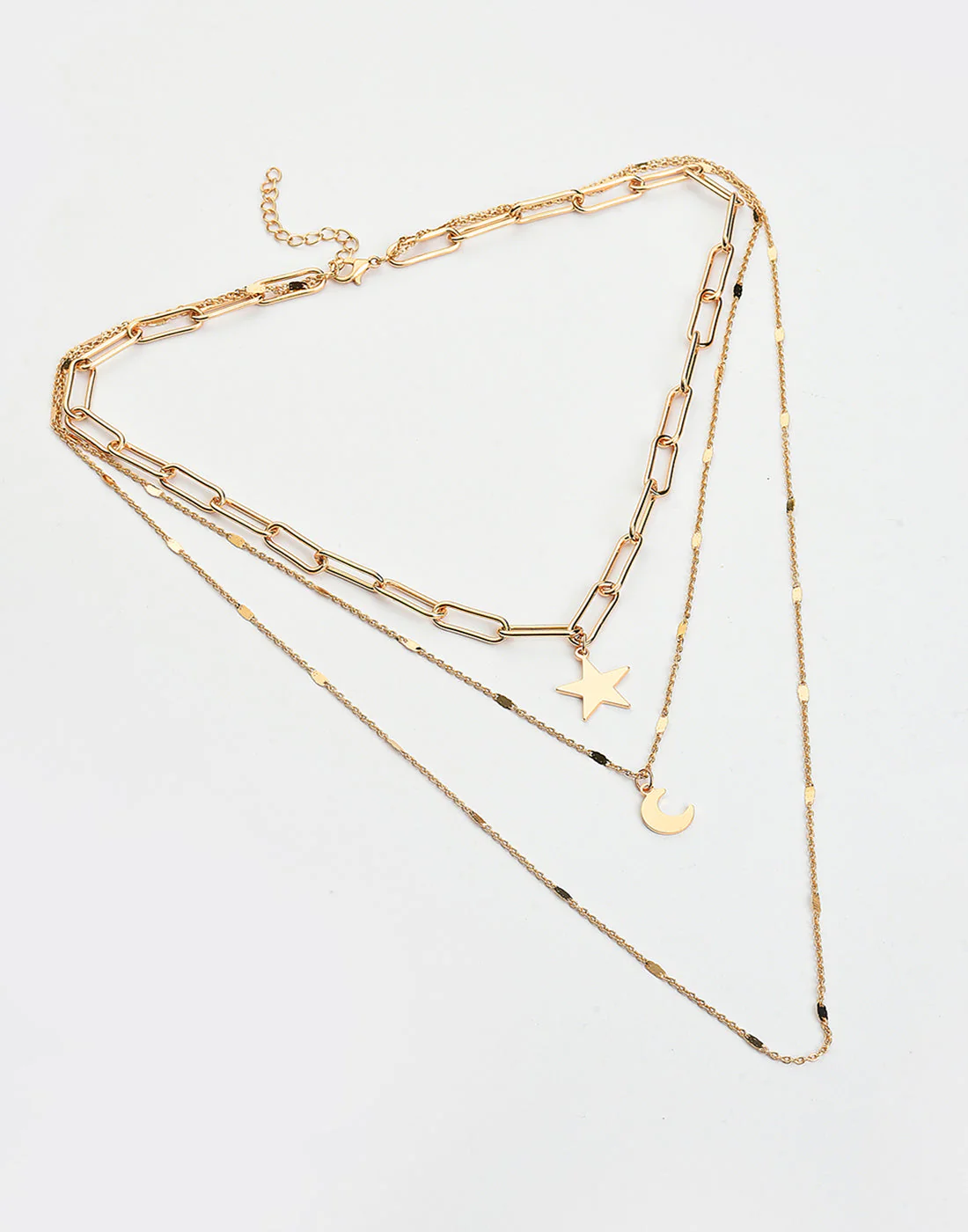 Pack of 3 Gold Plated Star Shaped Necklace - Image 3