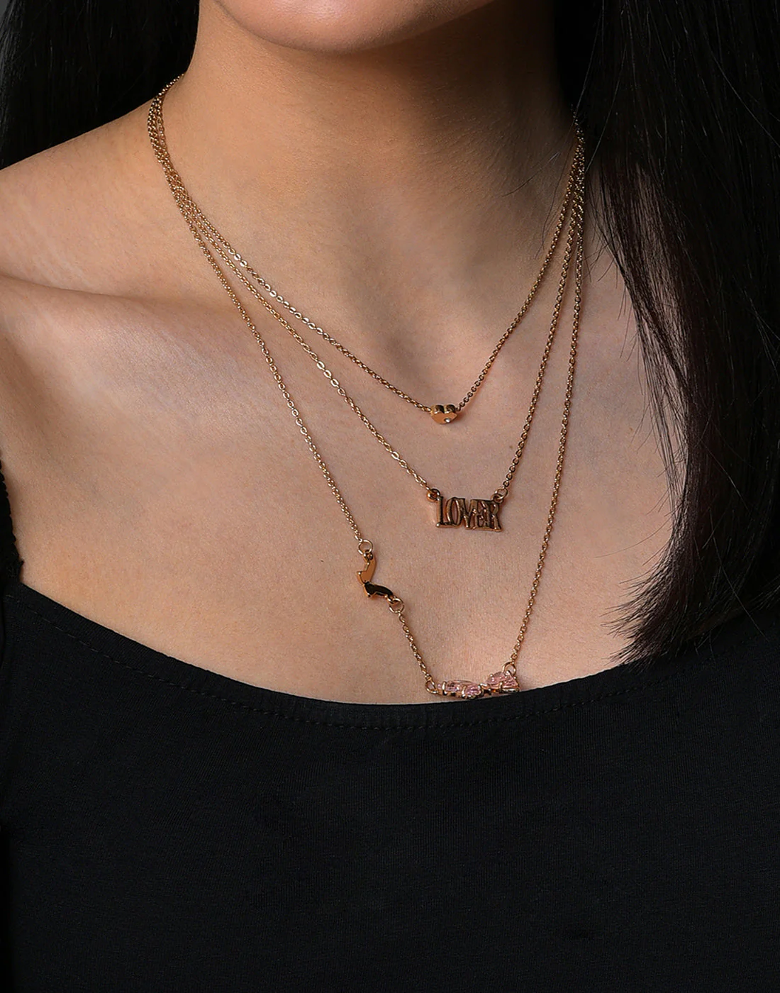 Pack of 3 Gold Plated Designer Pendant - Image 2