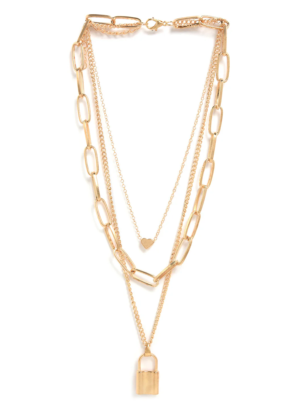 Pack of 3 Gold Plated Trendy Zirconia Chain - Image 4