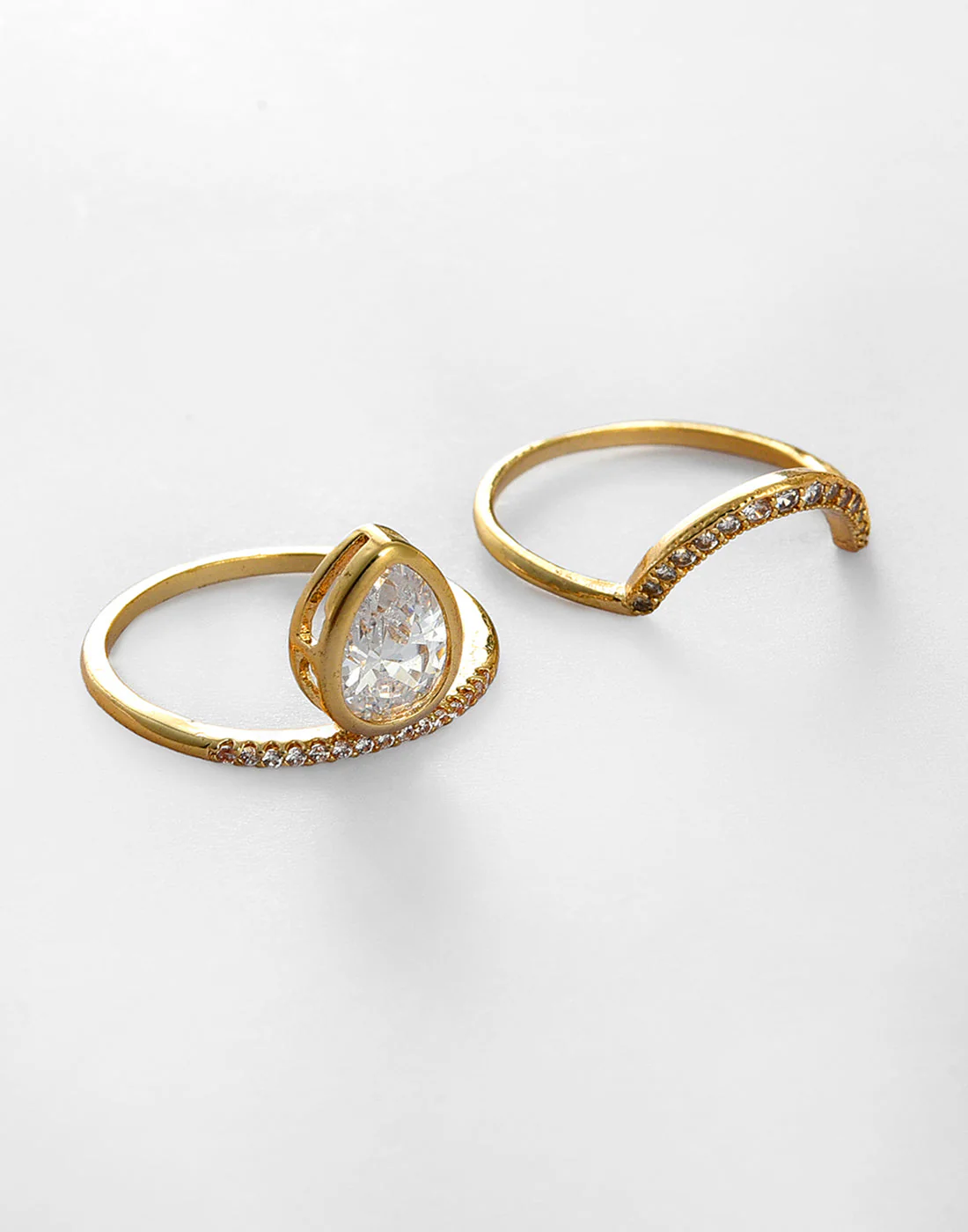 Gold Plated Stone Designer Ring - Image 4