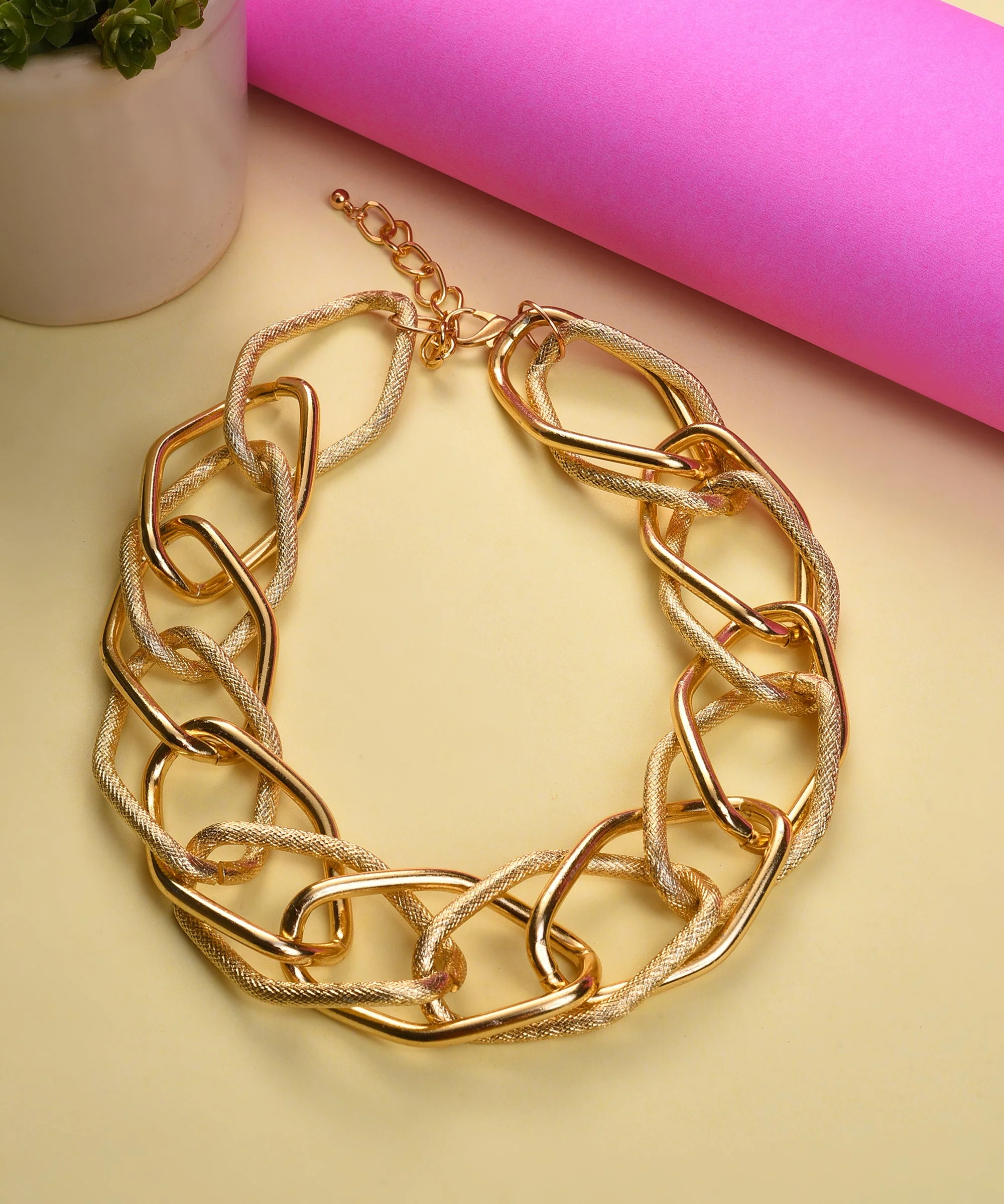 Lock Chain Necklace - Image 4